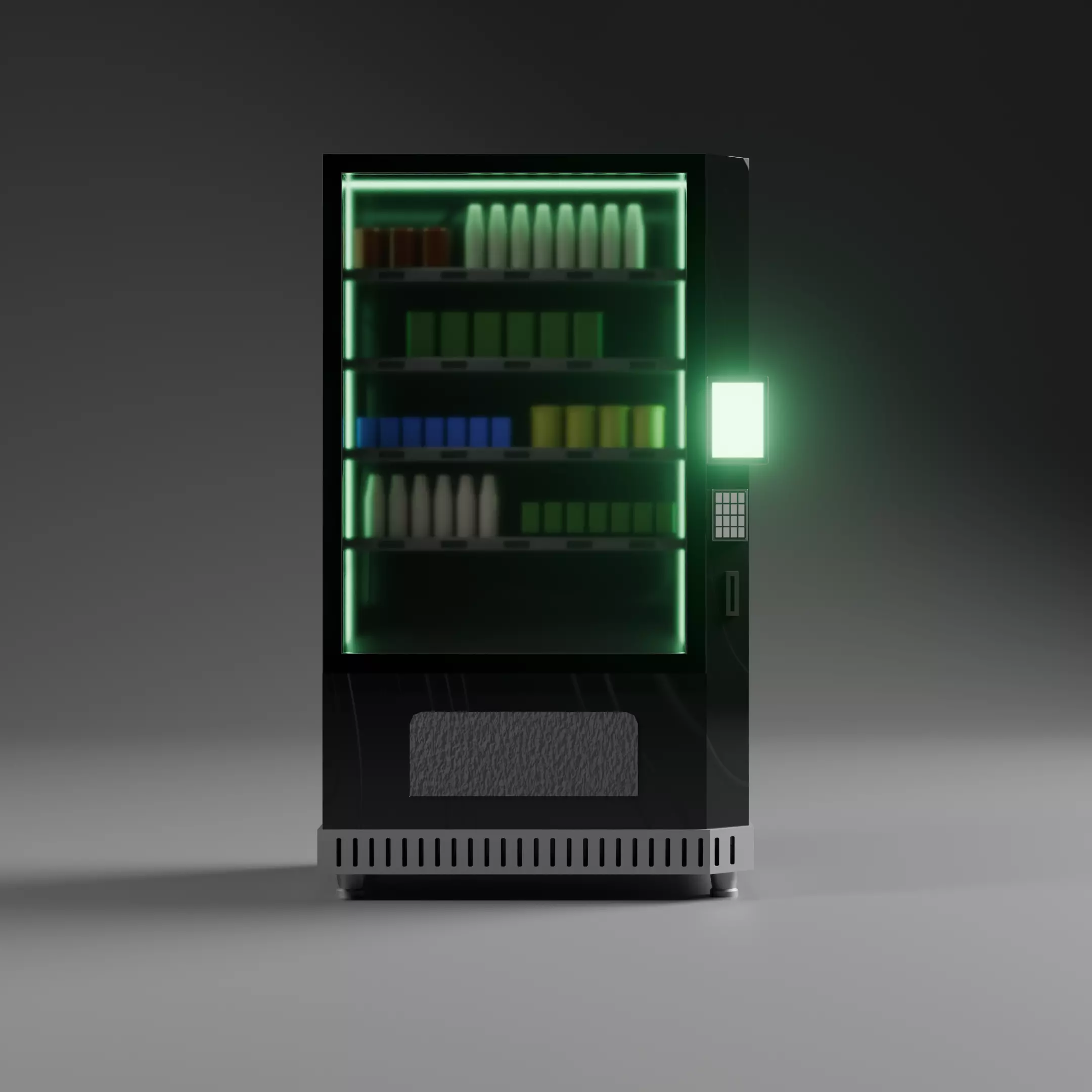 Futuristic Vending Machine Model 3D model_0