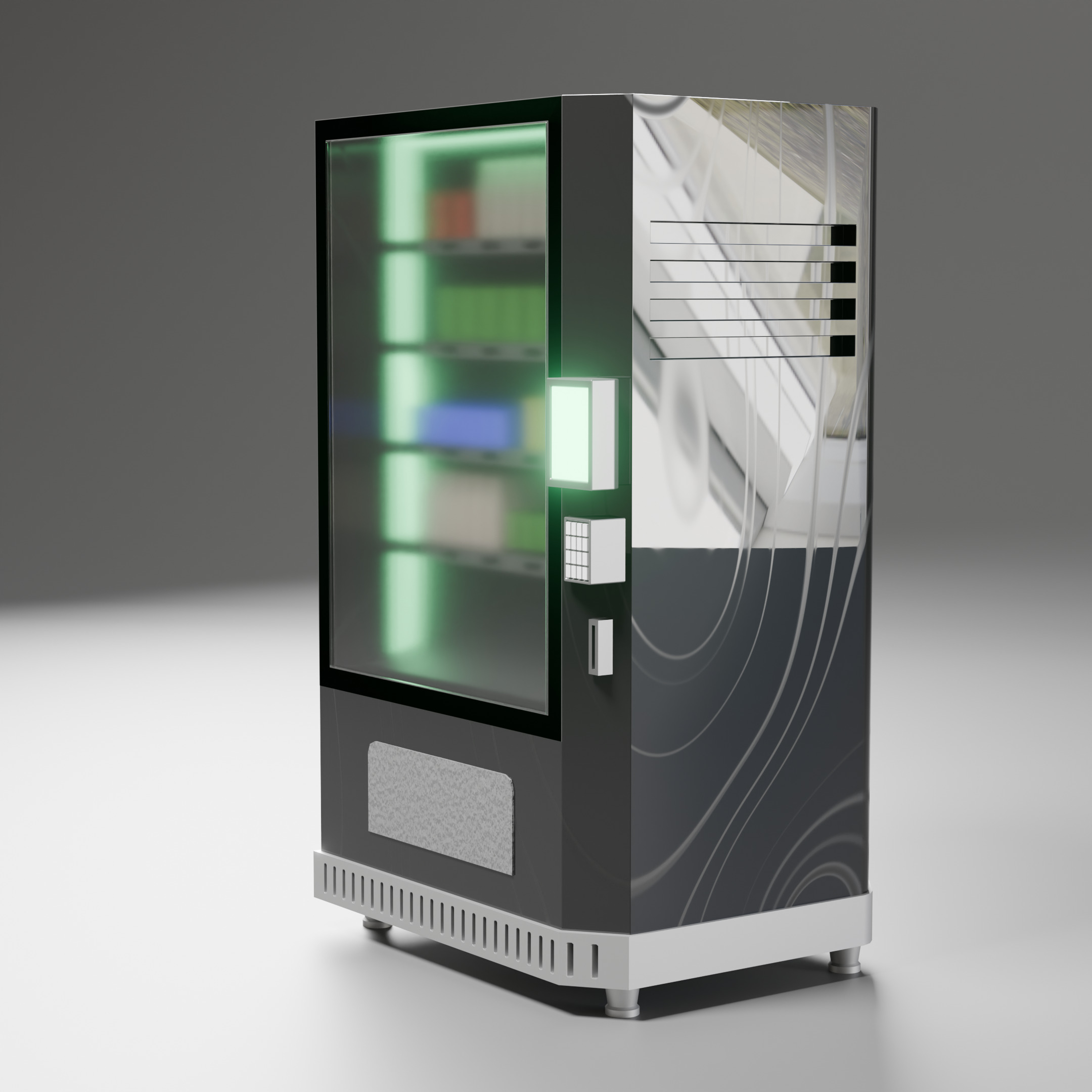 Futuristic Vending Machine Model 3D model_3