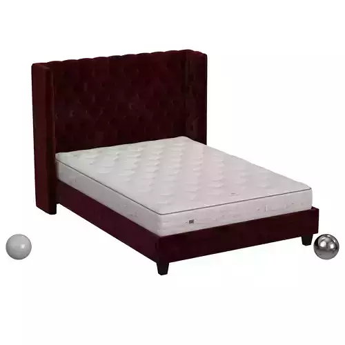 Emilia Wing Upholstered Bed