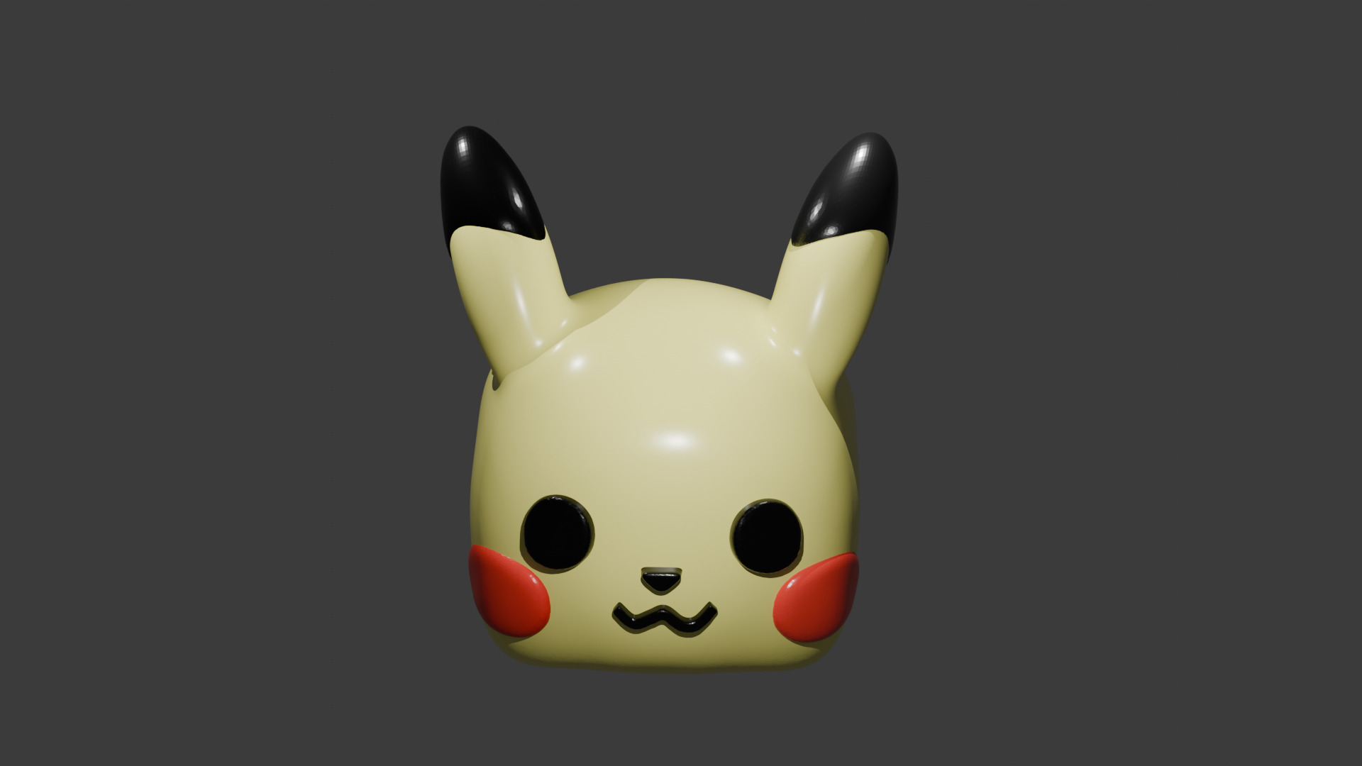 Pikachu Keycap 3D print model_3