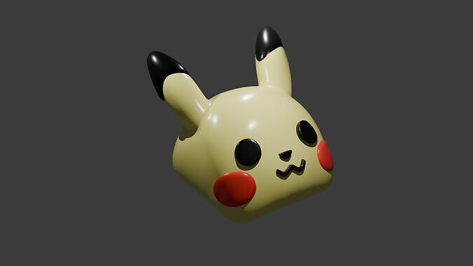 Pikachu Keycap 3D print model
