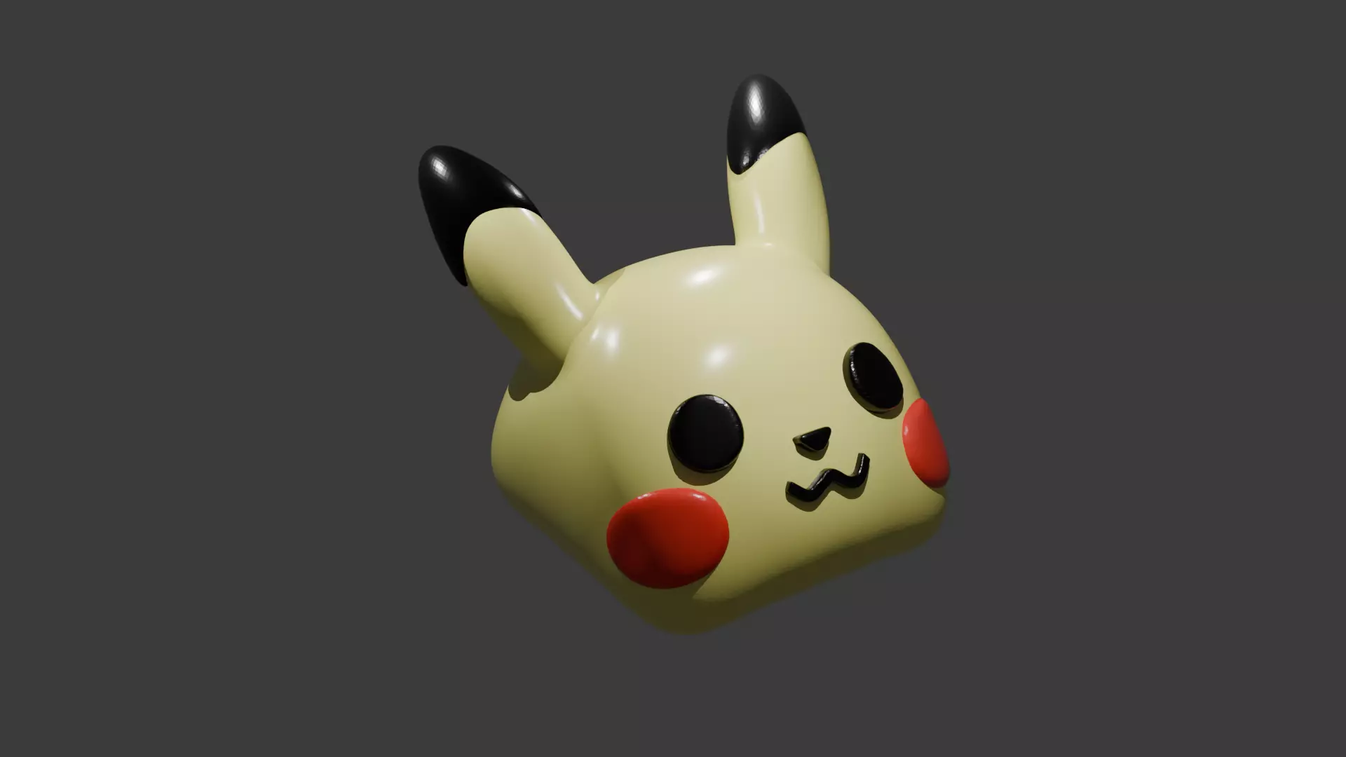 Pikachu Keycap 3D print model_0