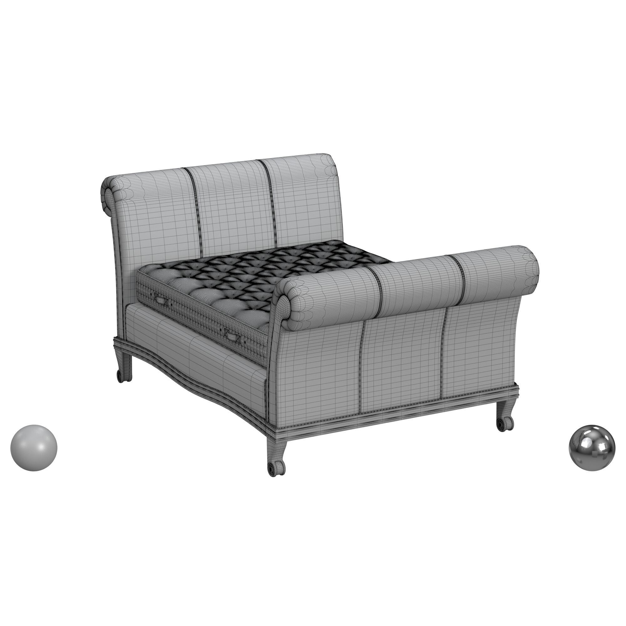 Bonaparte Bed 3D model_3