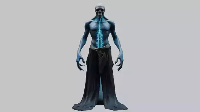 Fantasy Ghost Skeleton Creature Character