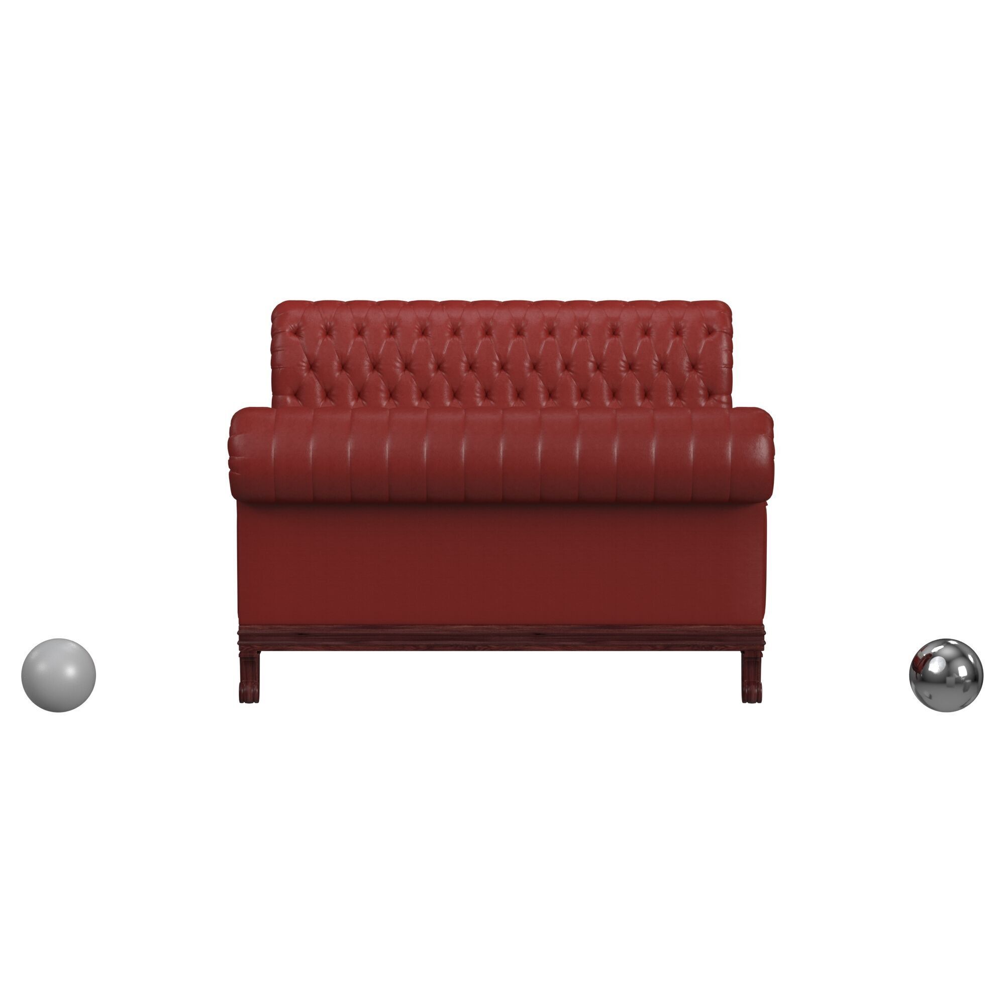 Bonaparte Deep Buttoned Bed 3D model_1