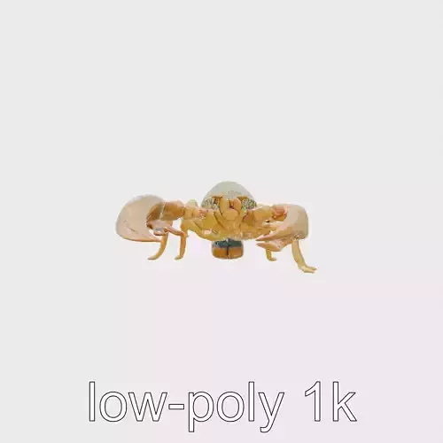 Desert Scorpion Guardian with Energetic Tail and Radar Eyes