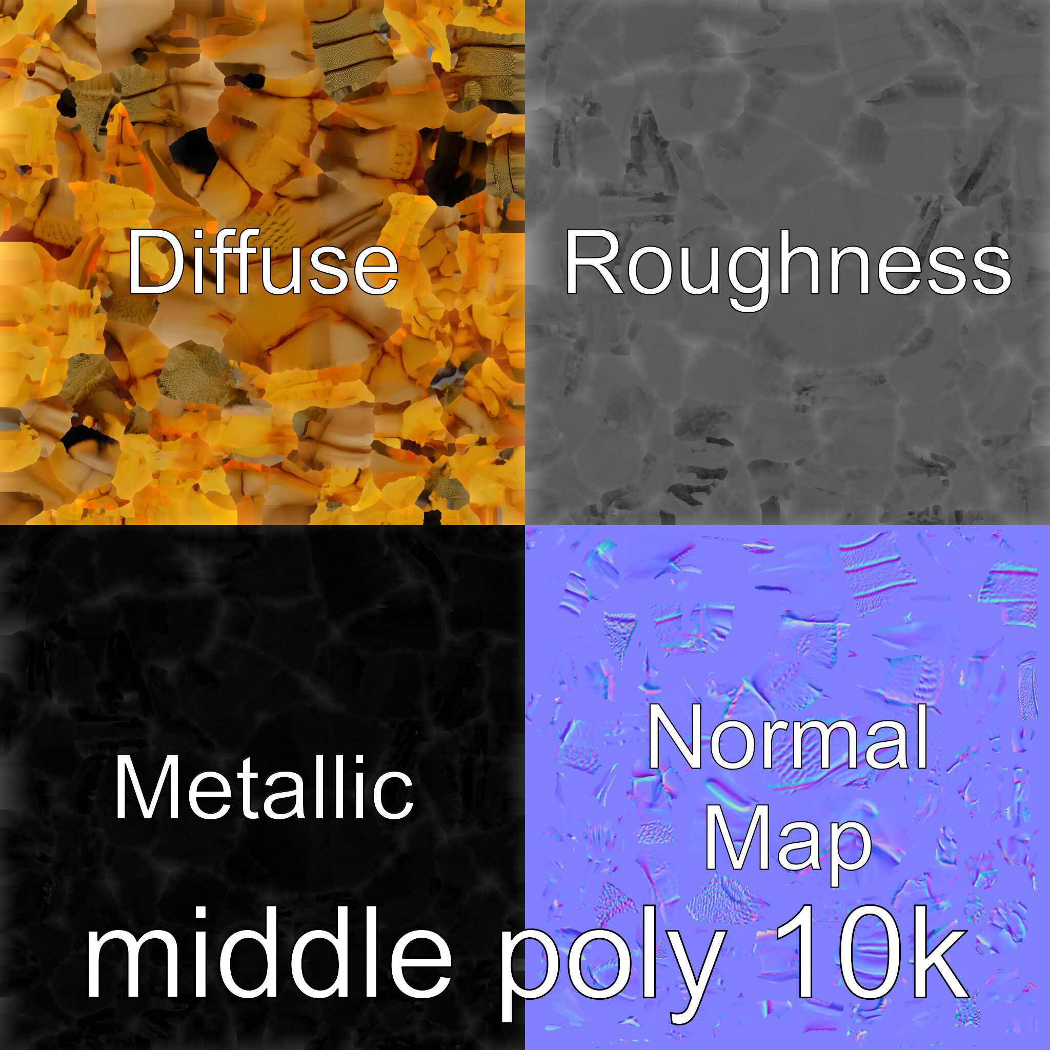 Desert Scorpion Guardian with Energetic Tail and Radar Eyes Low-poly 3D model_28