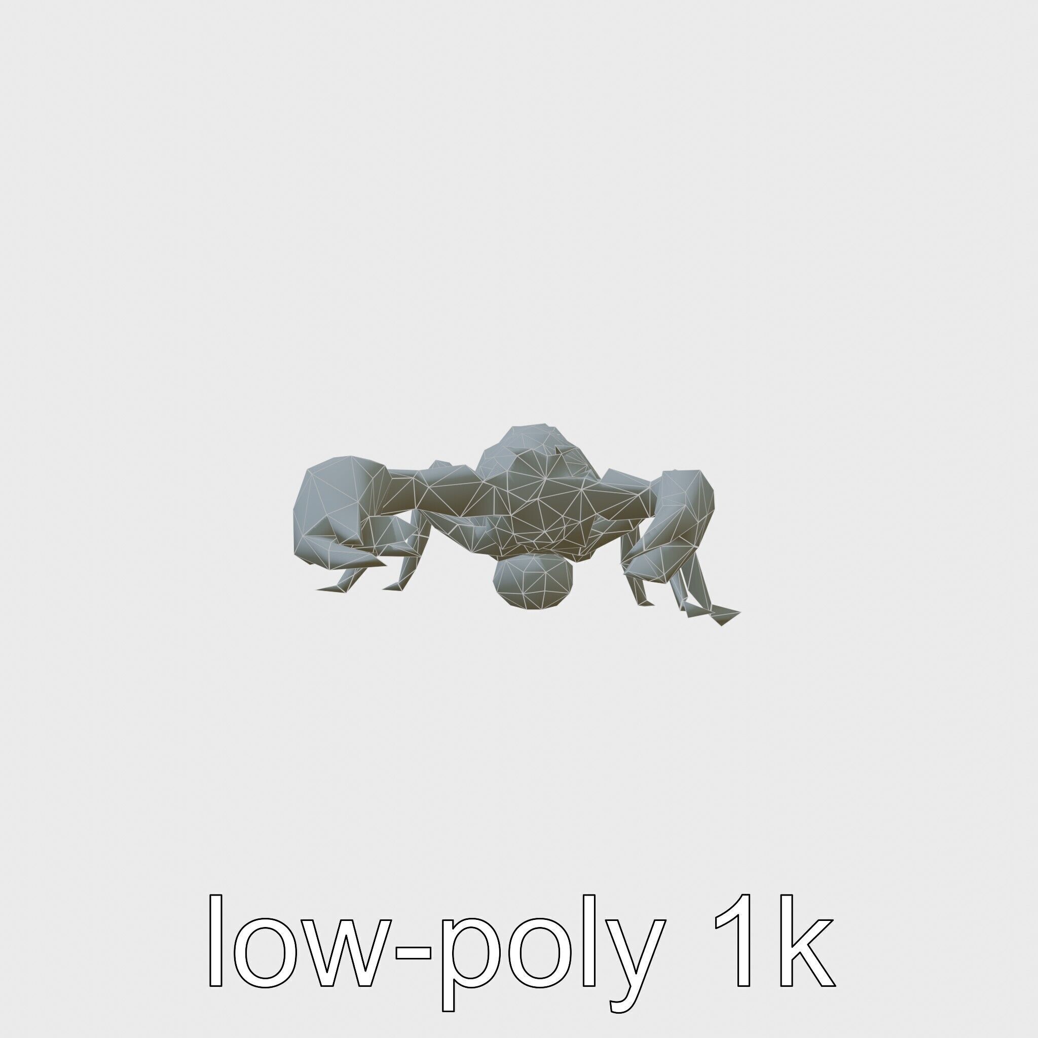 Desert Scorpion Guardian with Energetic Tail and Radar Eyes Low-poly 3D model_7