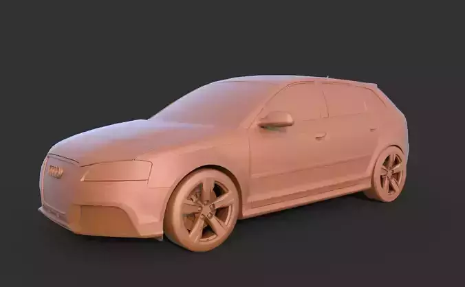 Audi RS3 Sportback 3D print model
