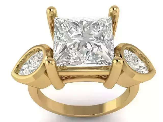 luxuary ring with unique desing 3D print model