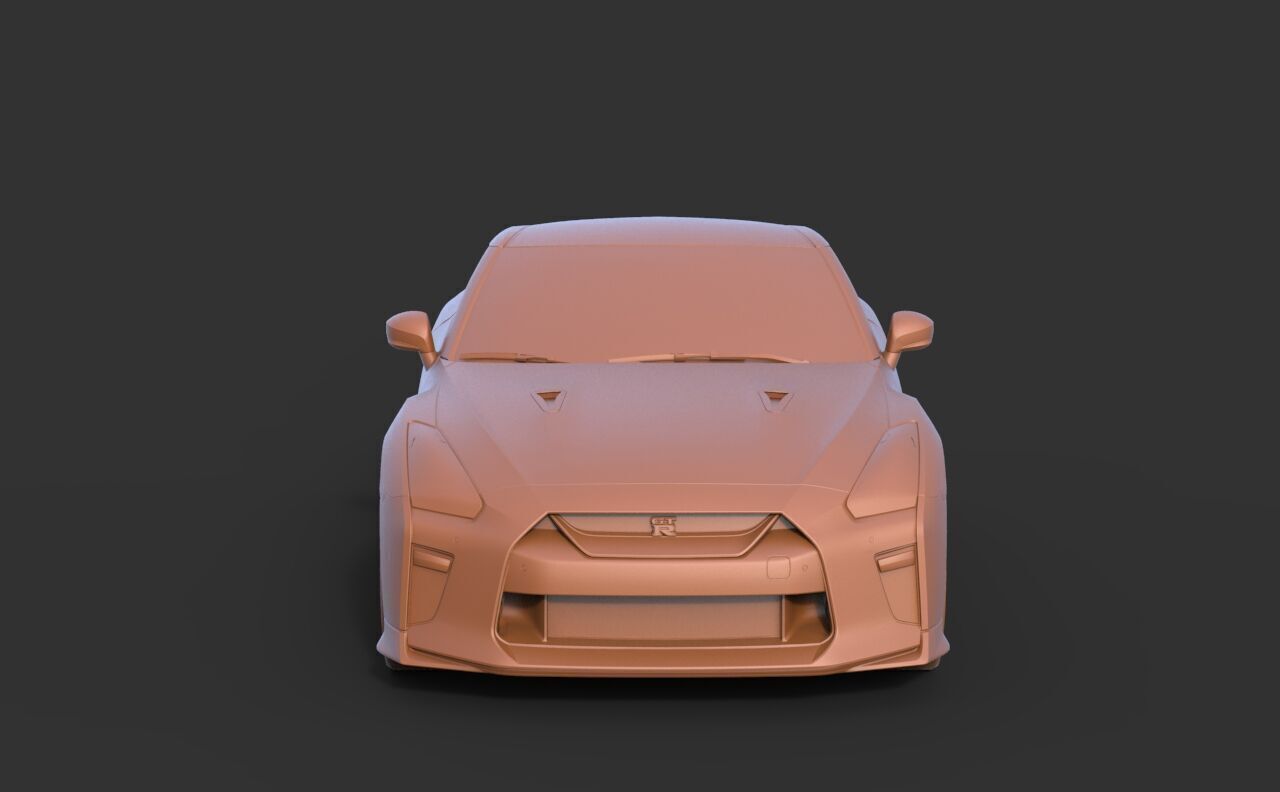 Nissan GT-R 2008 3D print model_1
