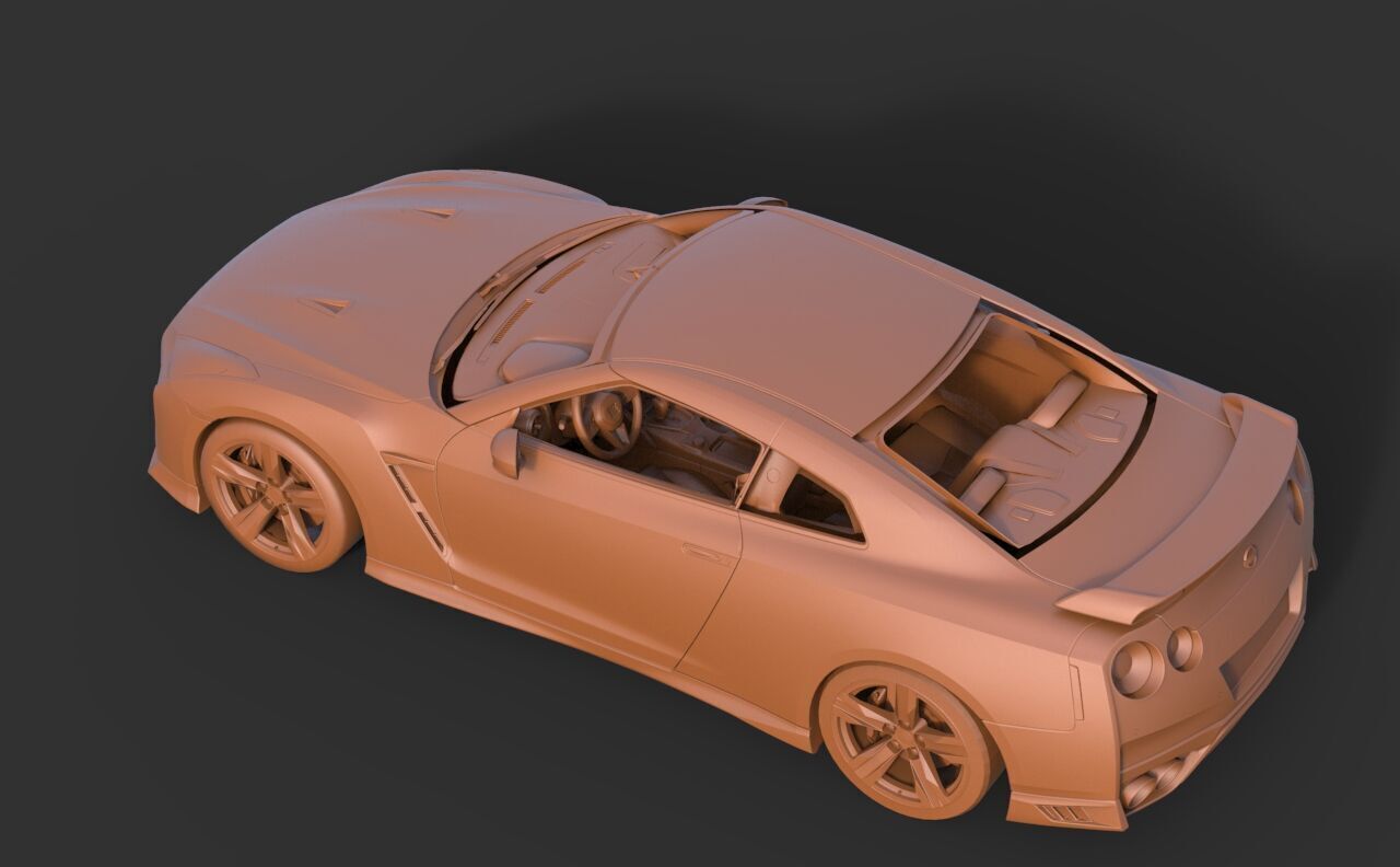 Nissan GT-R 2008 3D print model_5