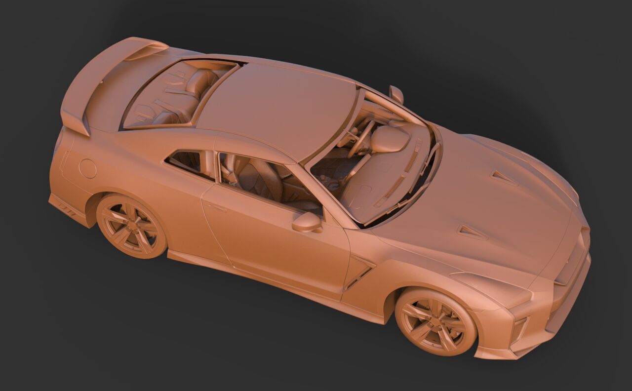 Nissan GT-R 2008 3D print model_6