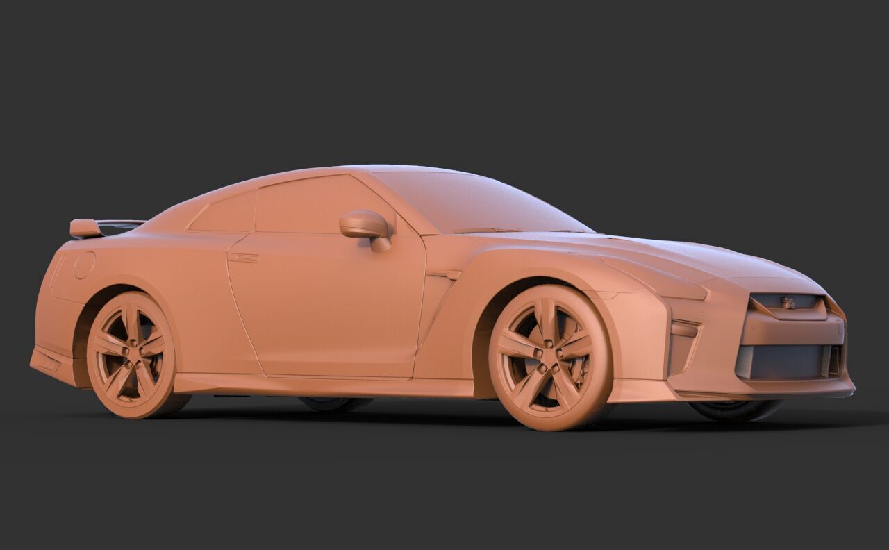 Nissan GT-R 2008 3D print model_2