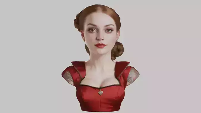 Tudor Woman Victorian HEad Bust Blonde 