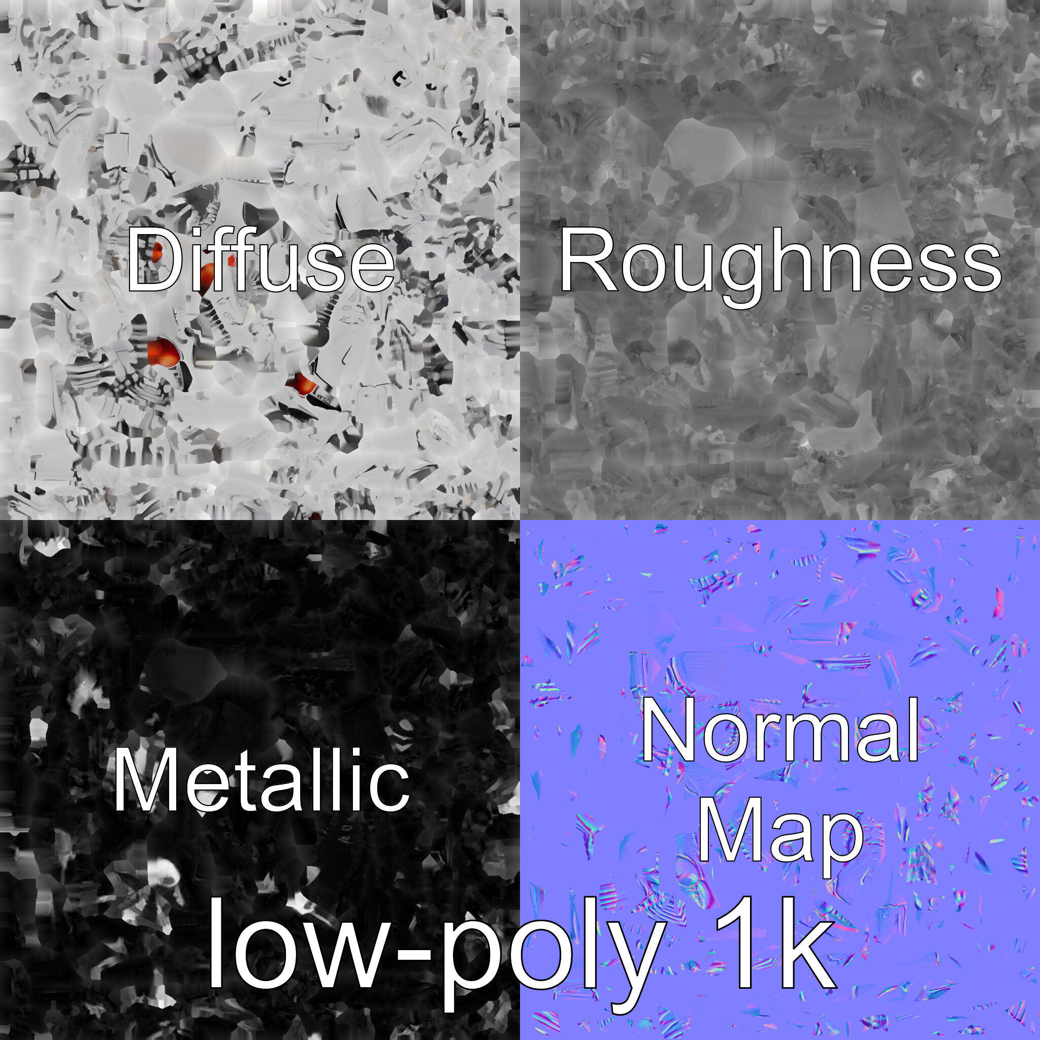 Cybernetic Dinosaur Skeleton with Laser Eyes Low-poly 3D model_1