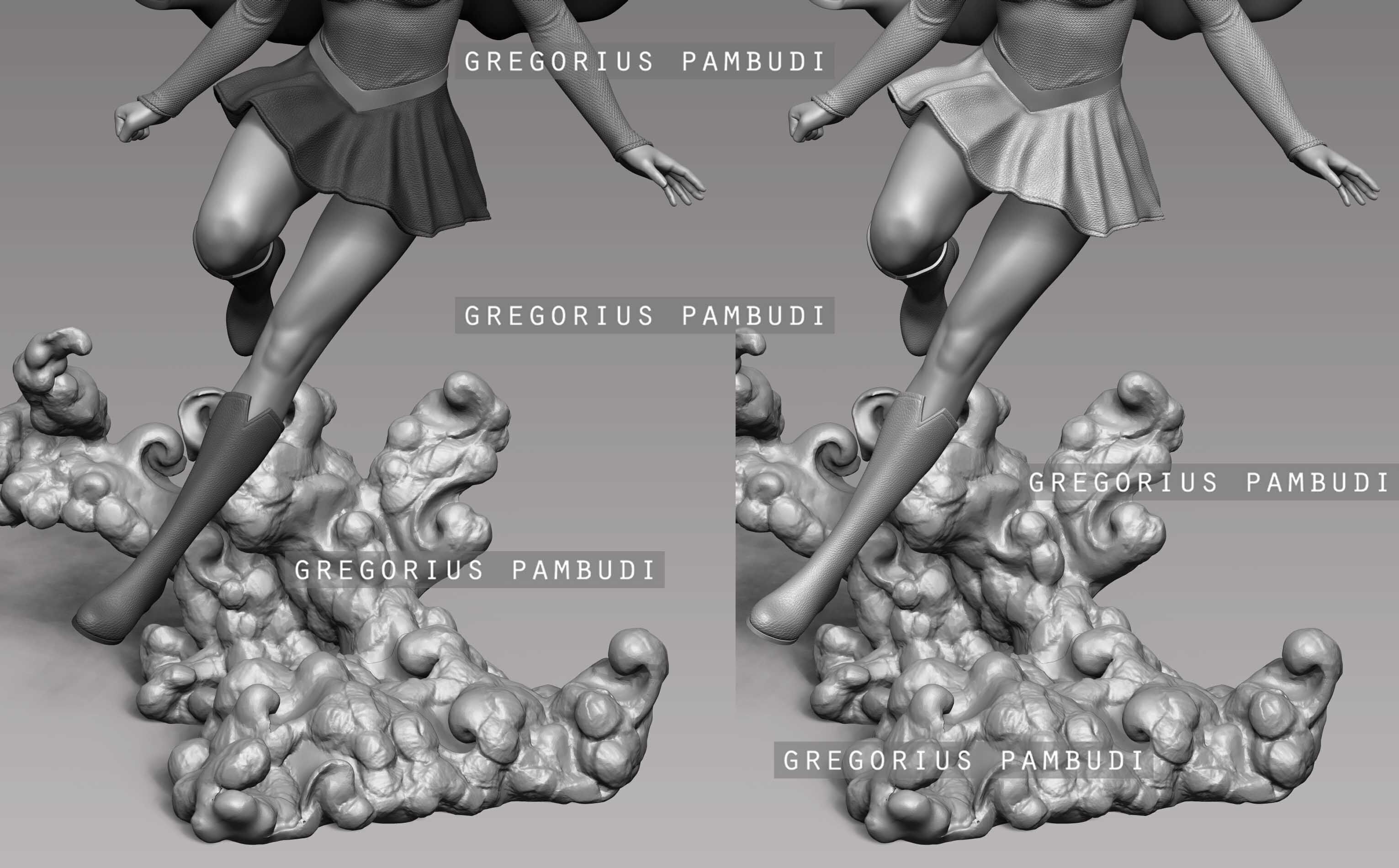 Supergirl Fan Art Statue 3d Printable 3D print model_26