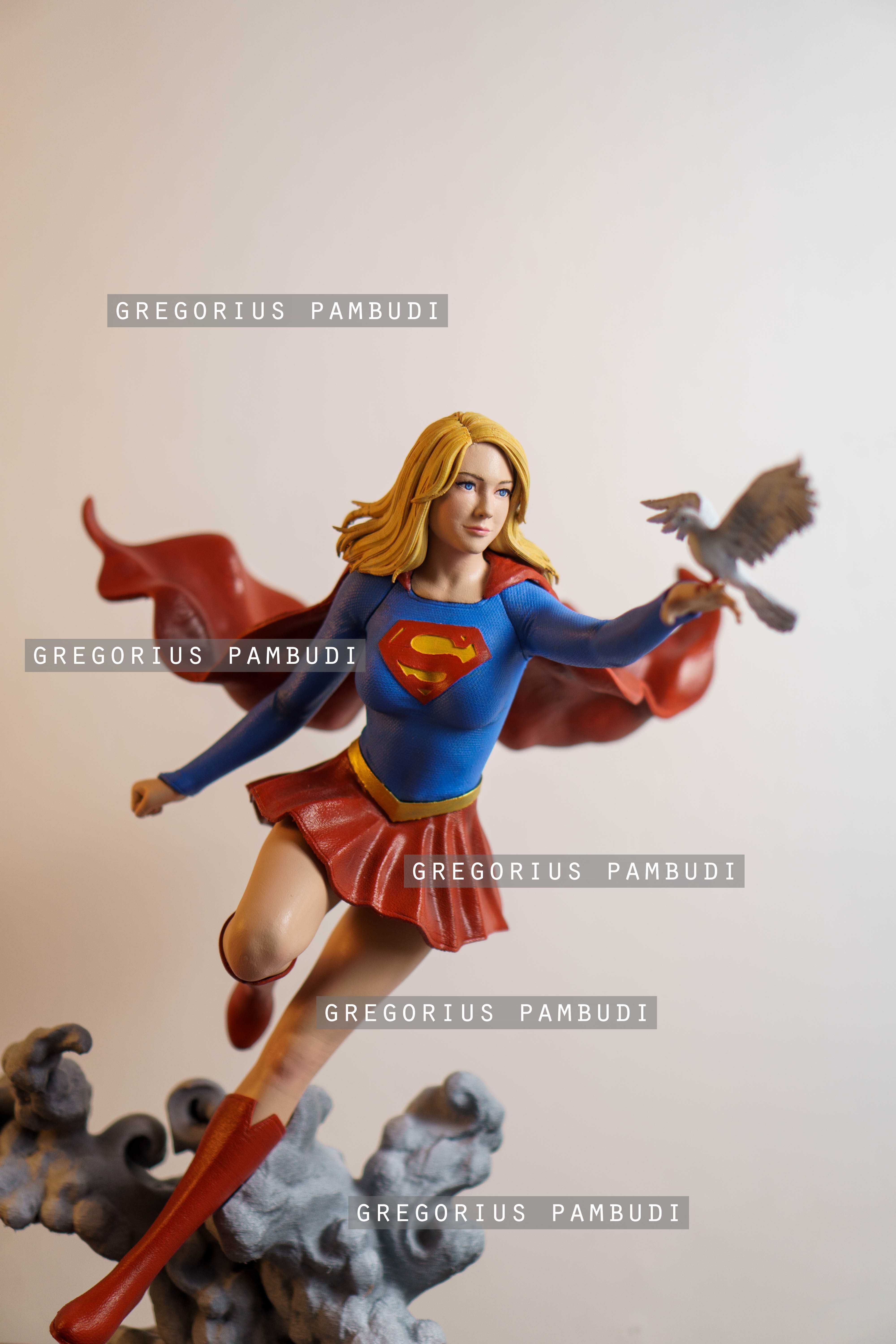 Supergirl Fan Art Statue 3d Printable 3D print model_13