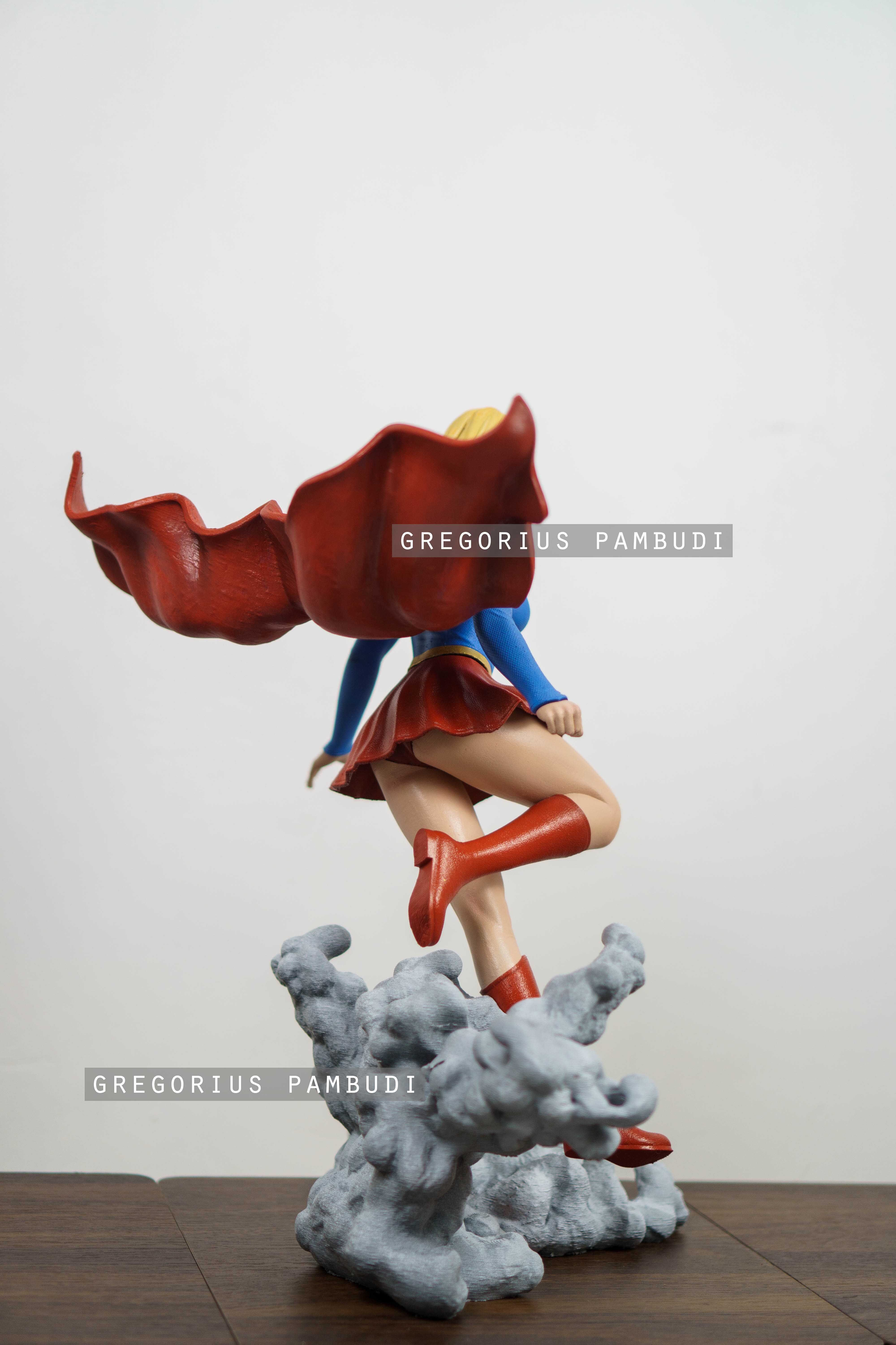 Supergirl Fan Art Statue 3d Printable 3D print model_6