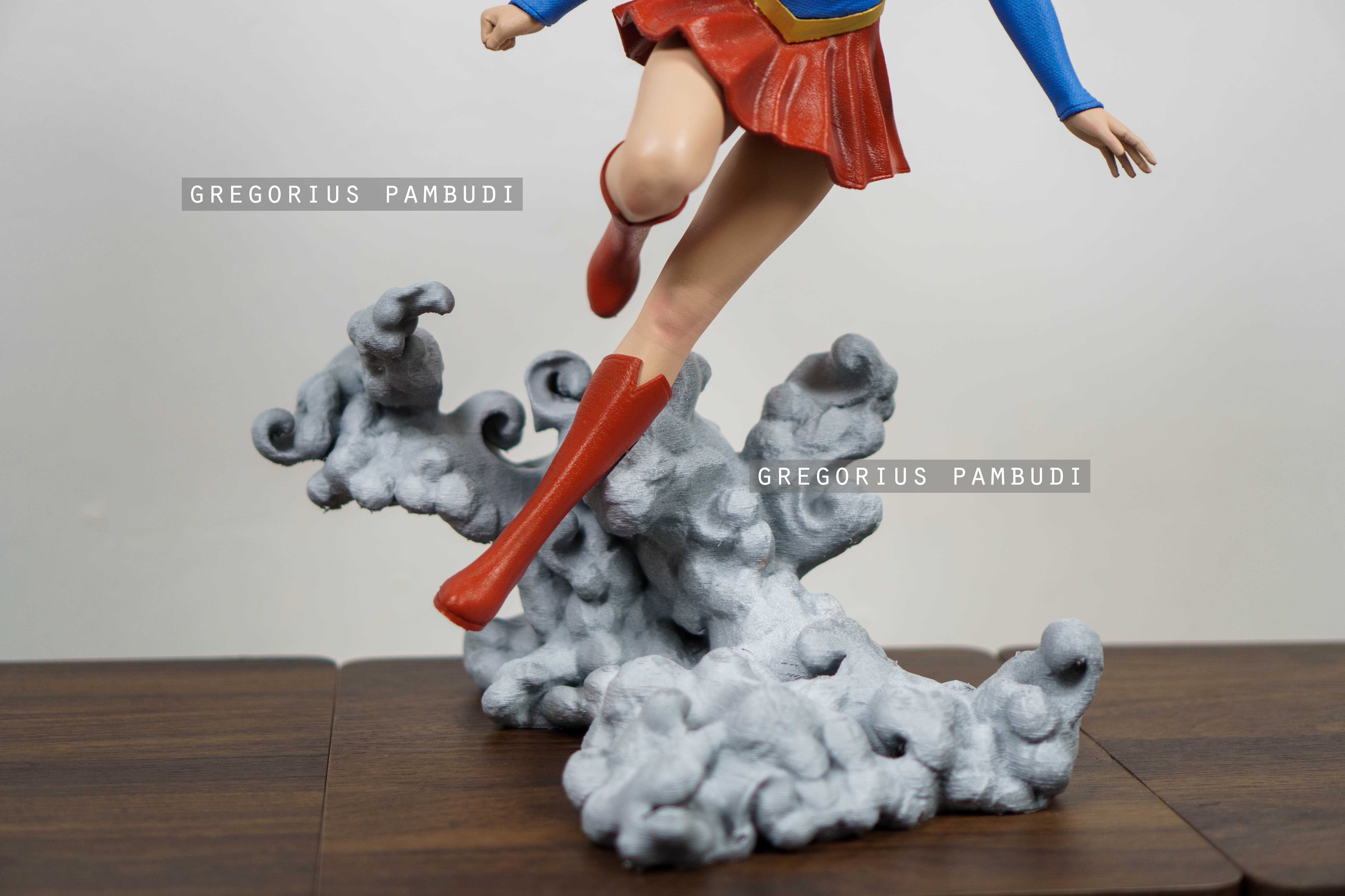 Supergirl Fan Art Statue 3d Printable 3D print model_9