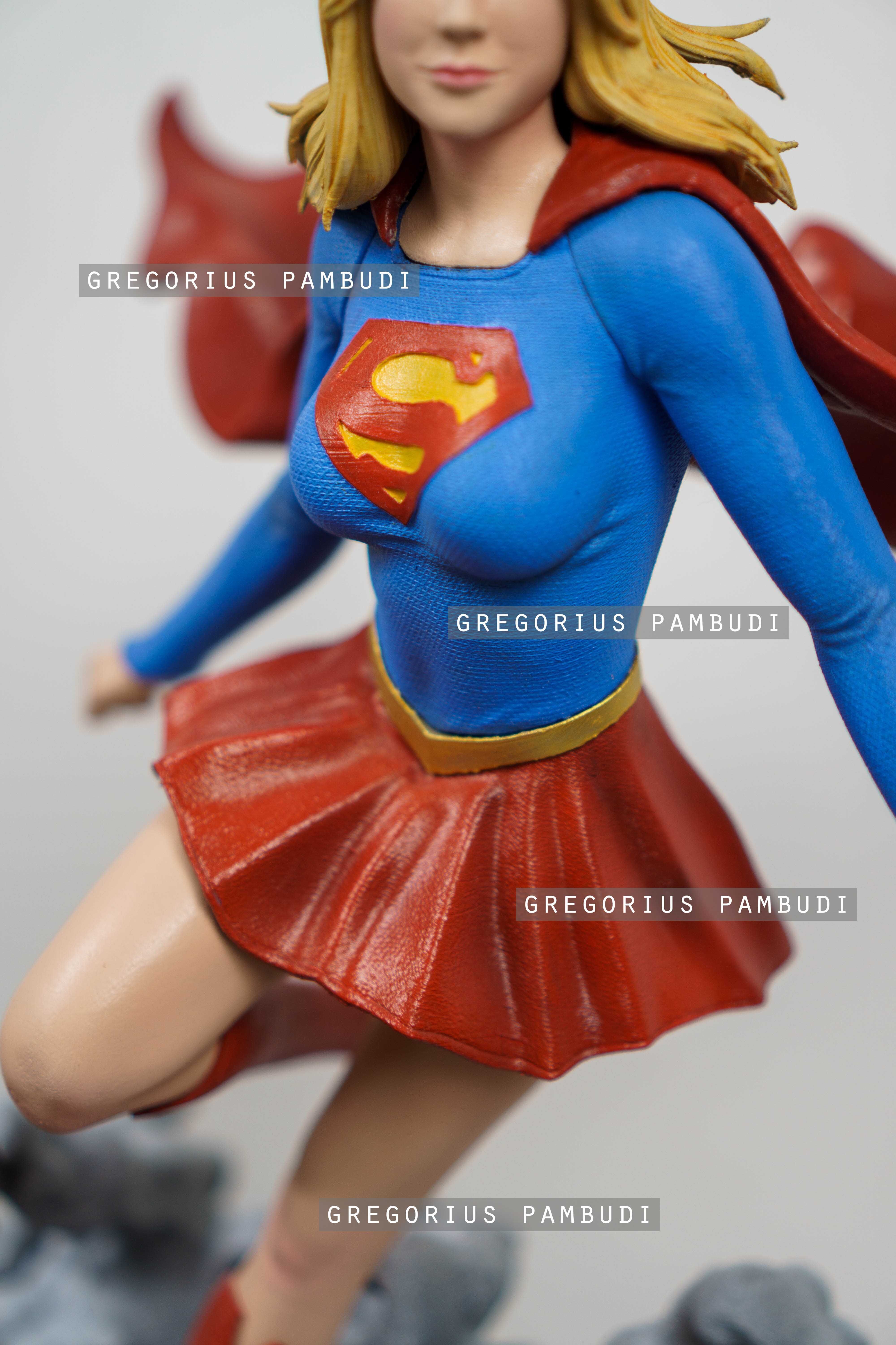 Supergirl Fan Art Statue 3d Printable 3D print model_10