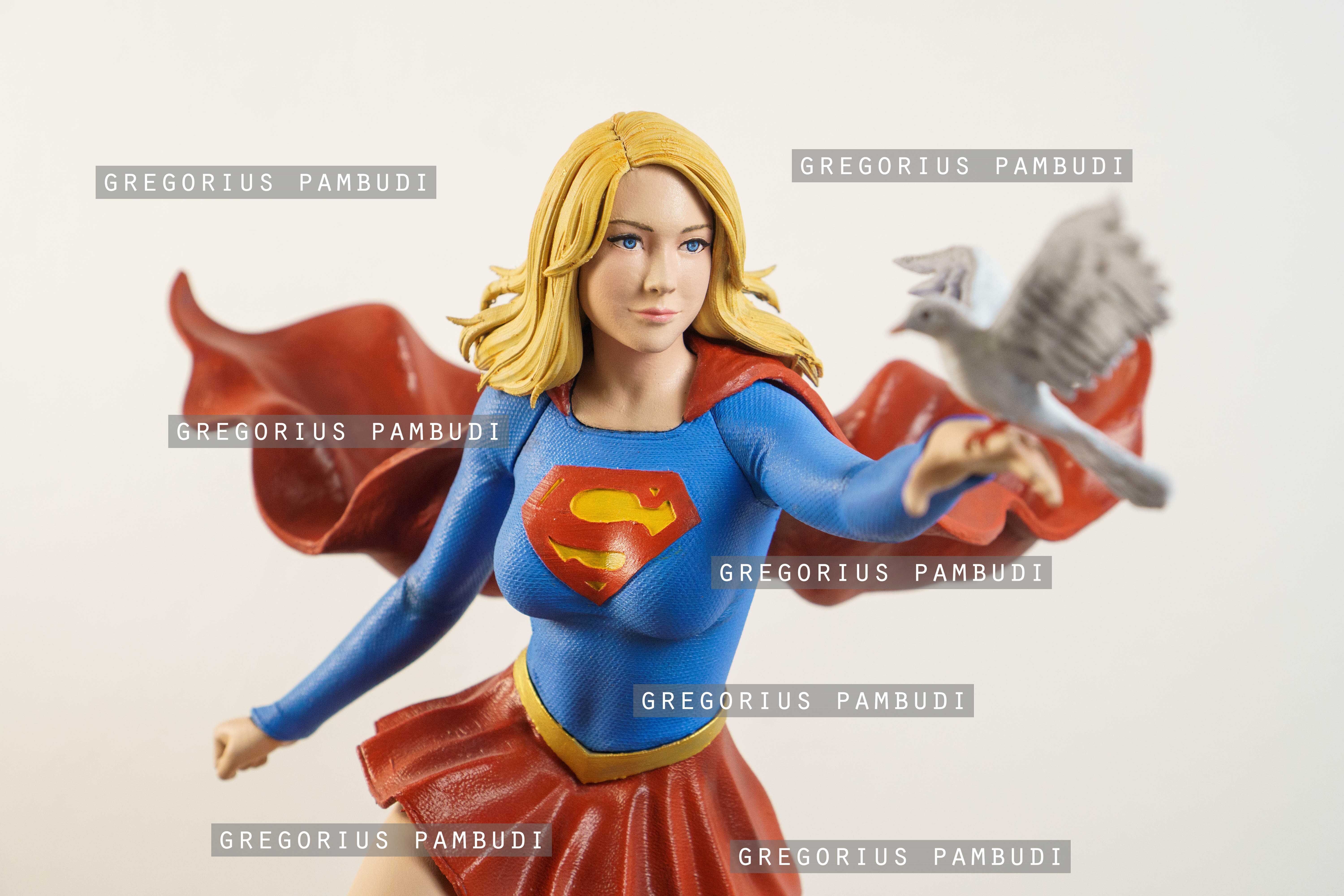 Supergirl Fan Art Statue 3d Printable 3D print model_14