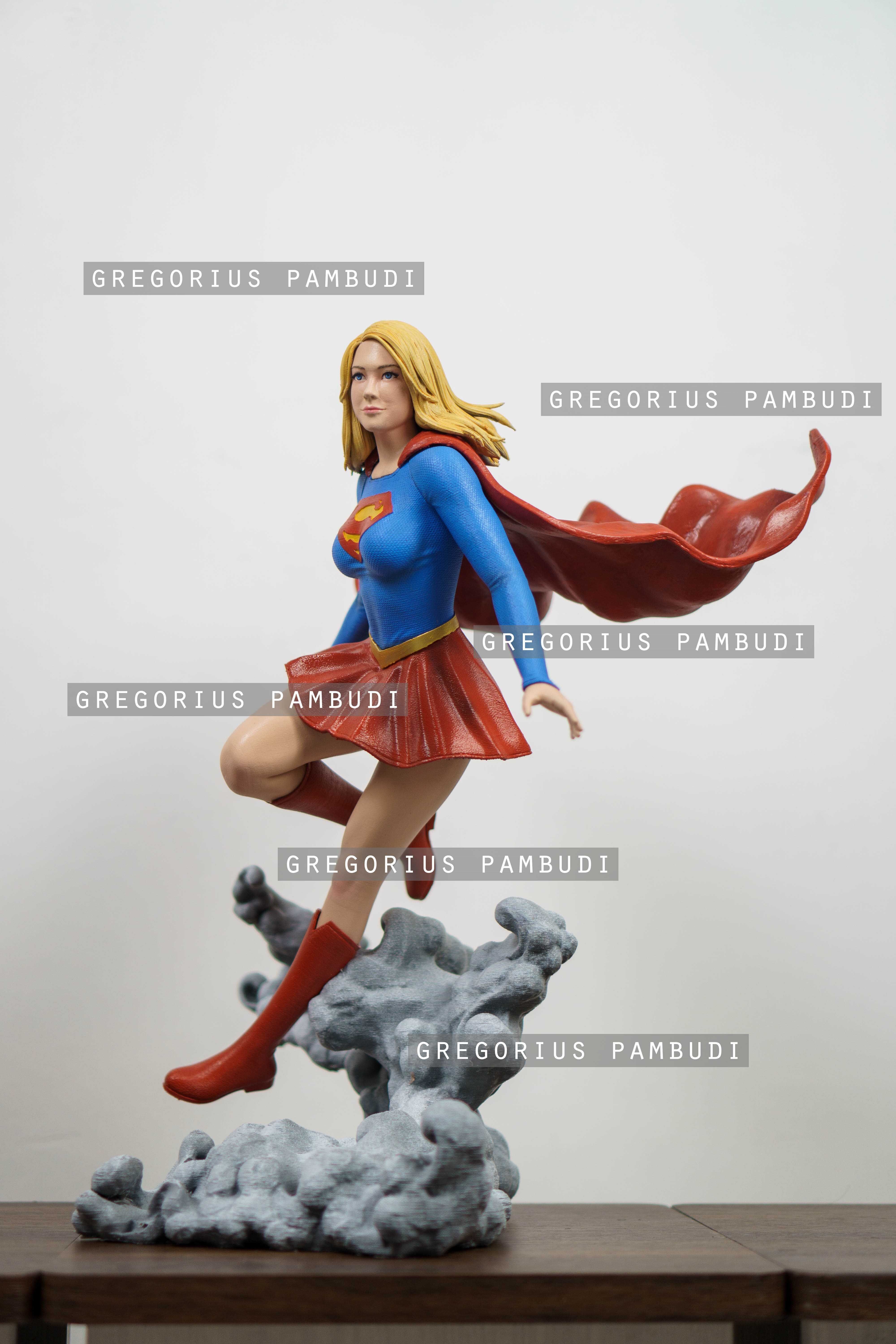 Supergirl Fan Art Statue 3d Printable 3D print model_4