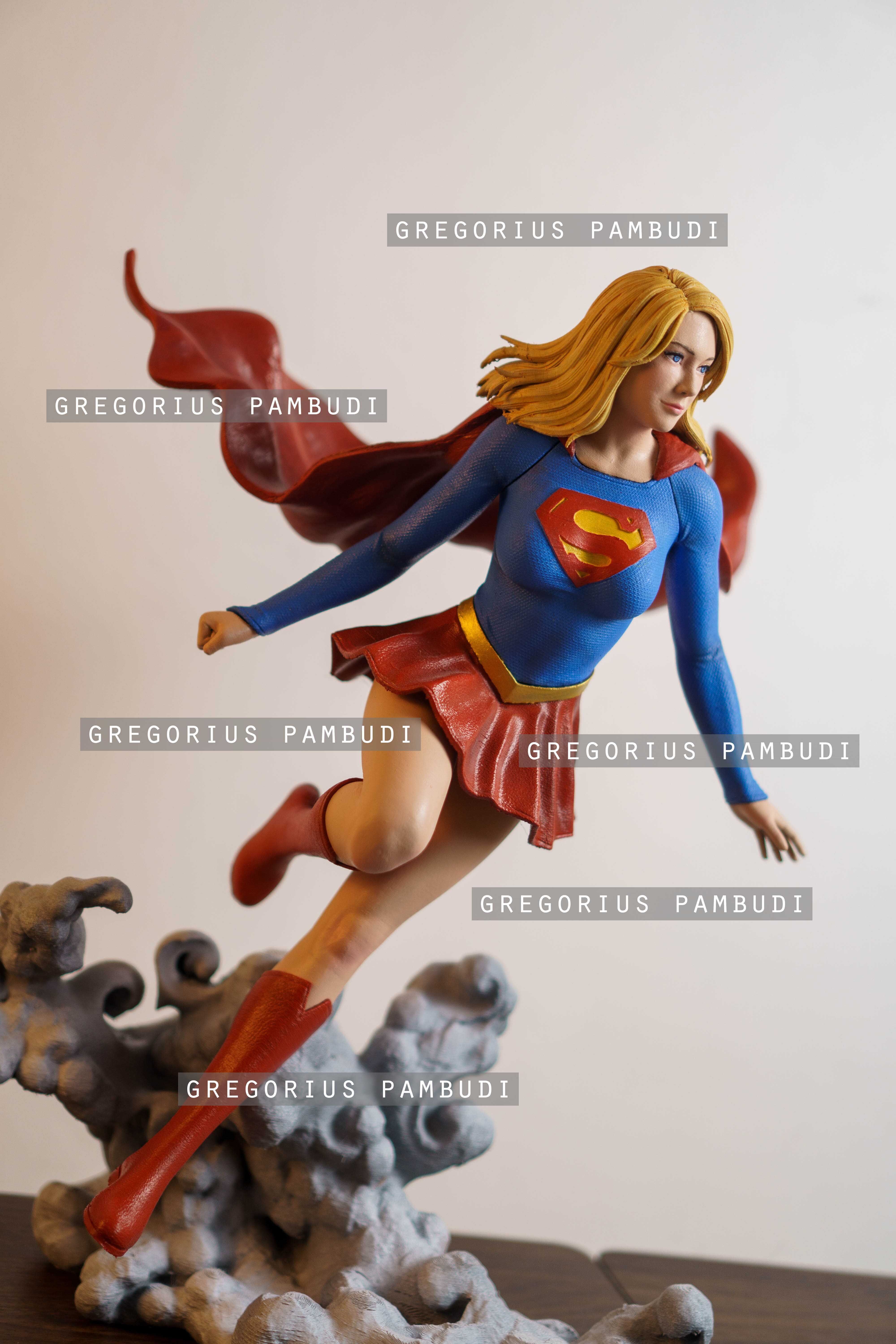 Supergirl Fan Art Statue 3d Printable 3D print model_12