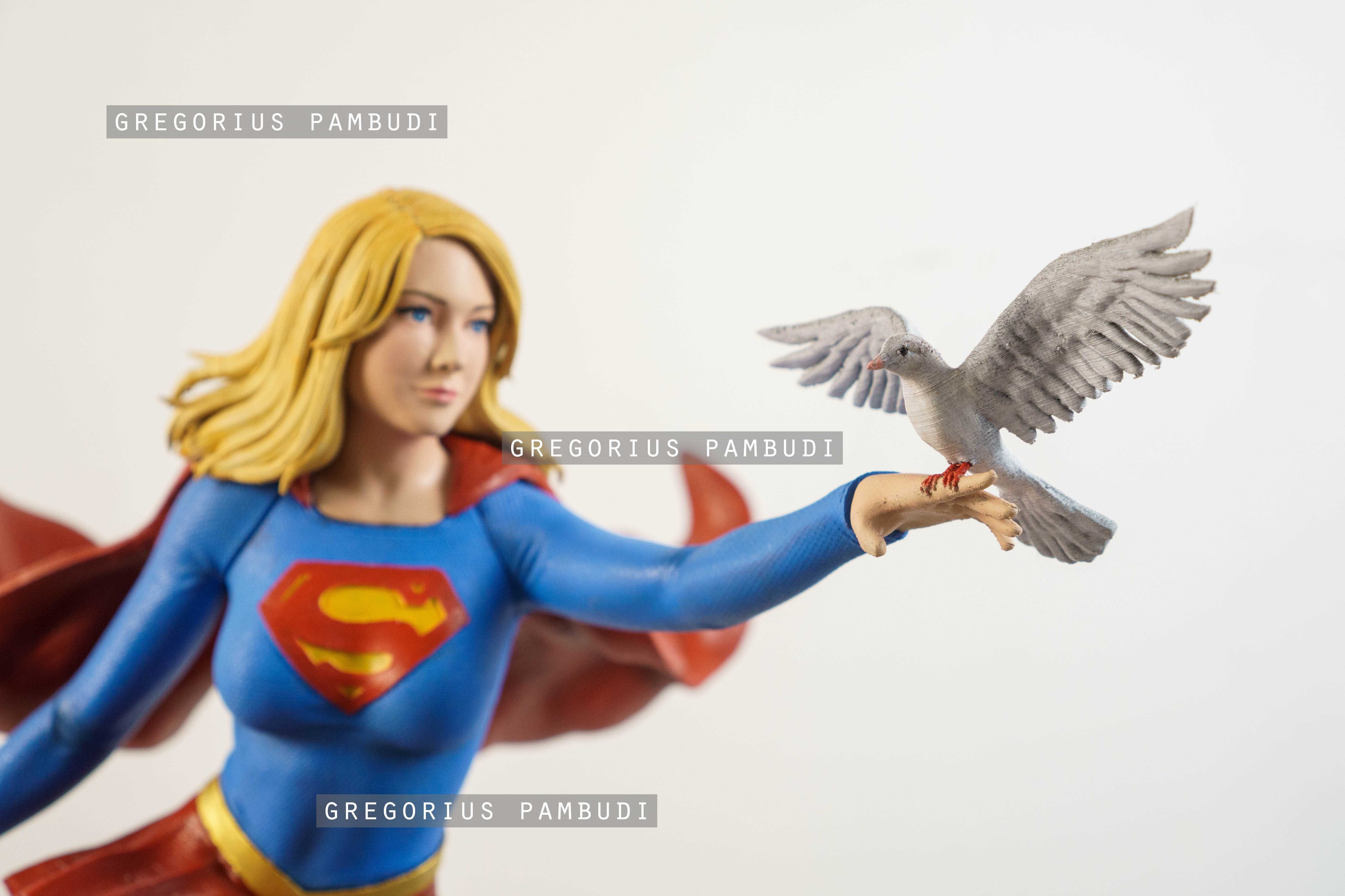 Supergirl Fan Art Statue 3d Printable 3D print model_15