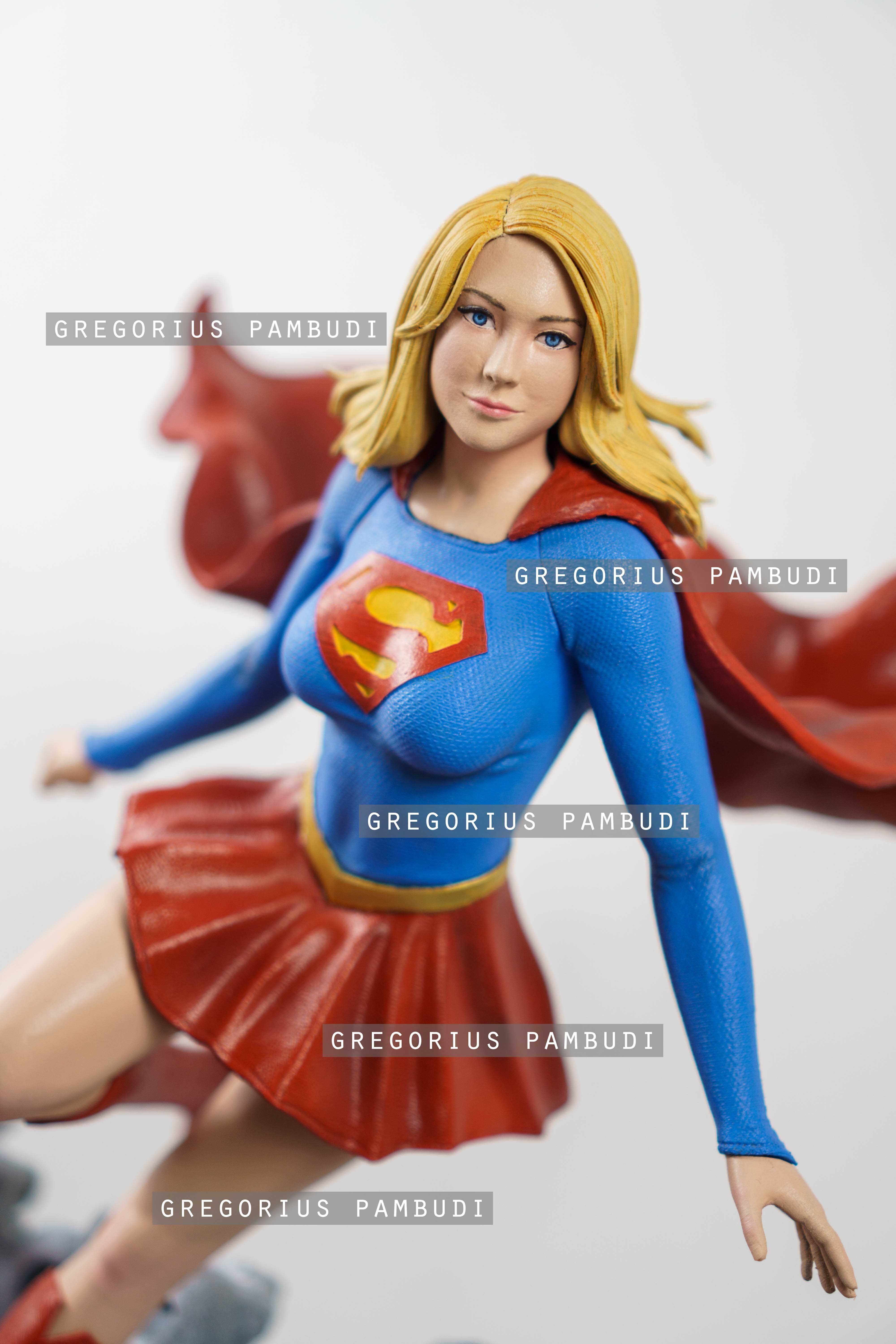 Supergirl Fan Art Statue 3d Printable 3D print model_11