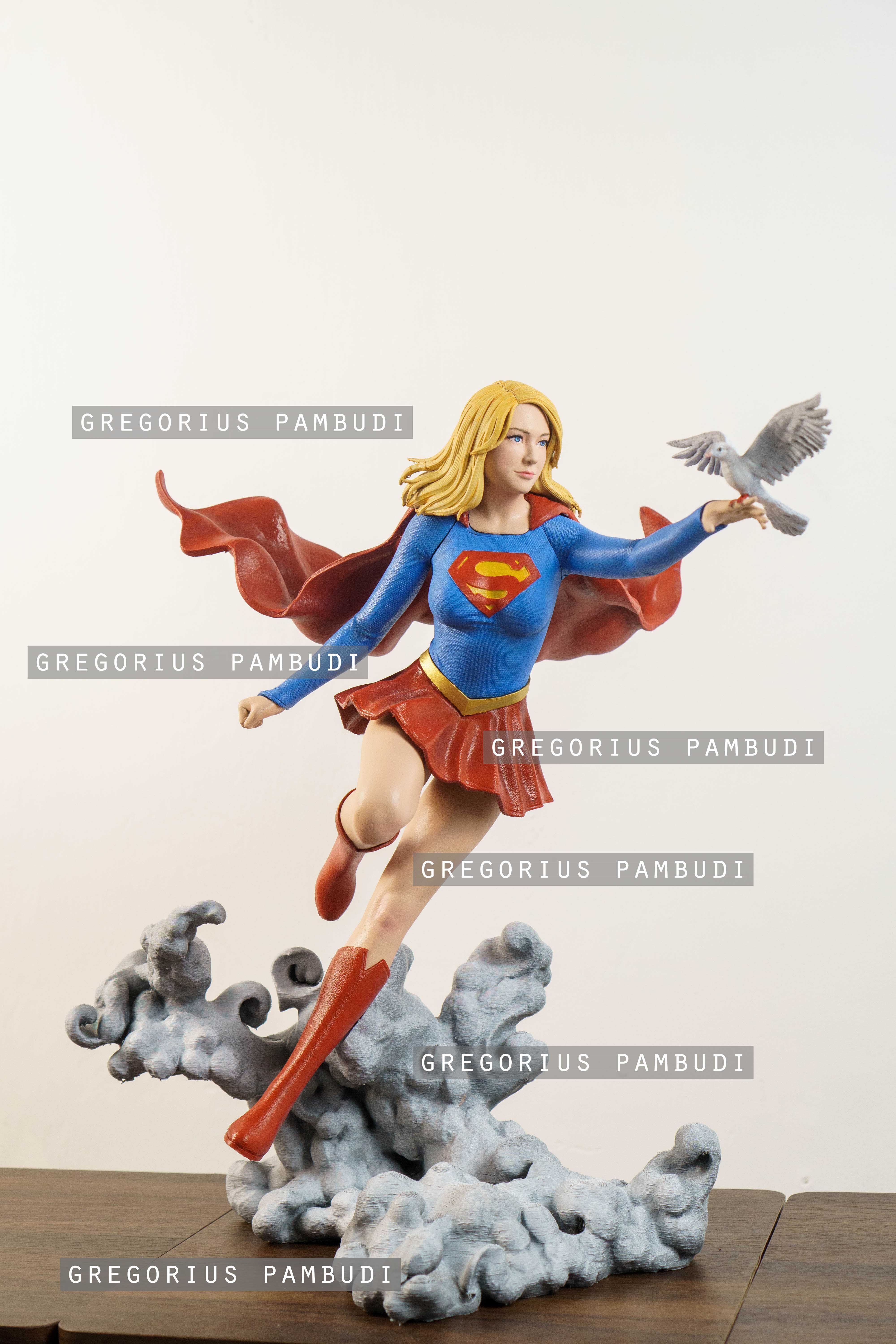 Supergirl Fan Art Statue 3d Printable 3D print model_17