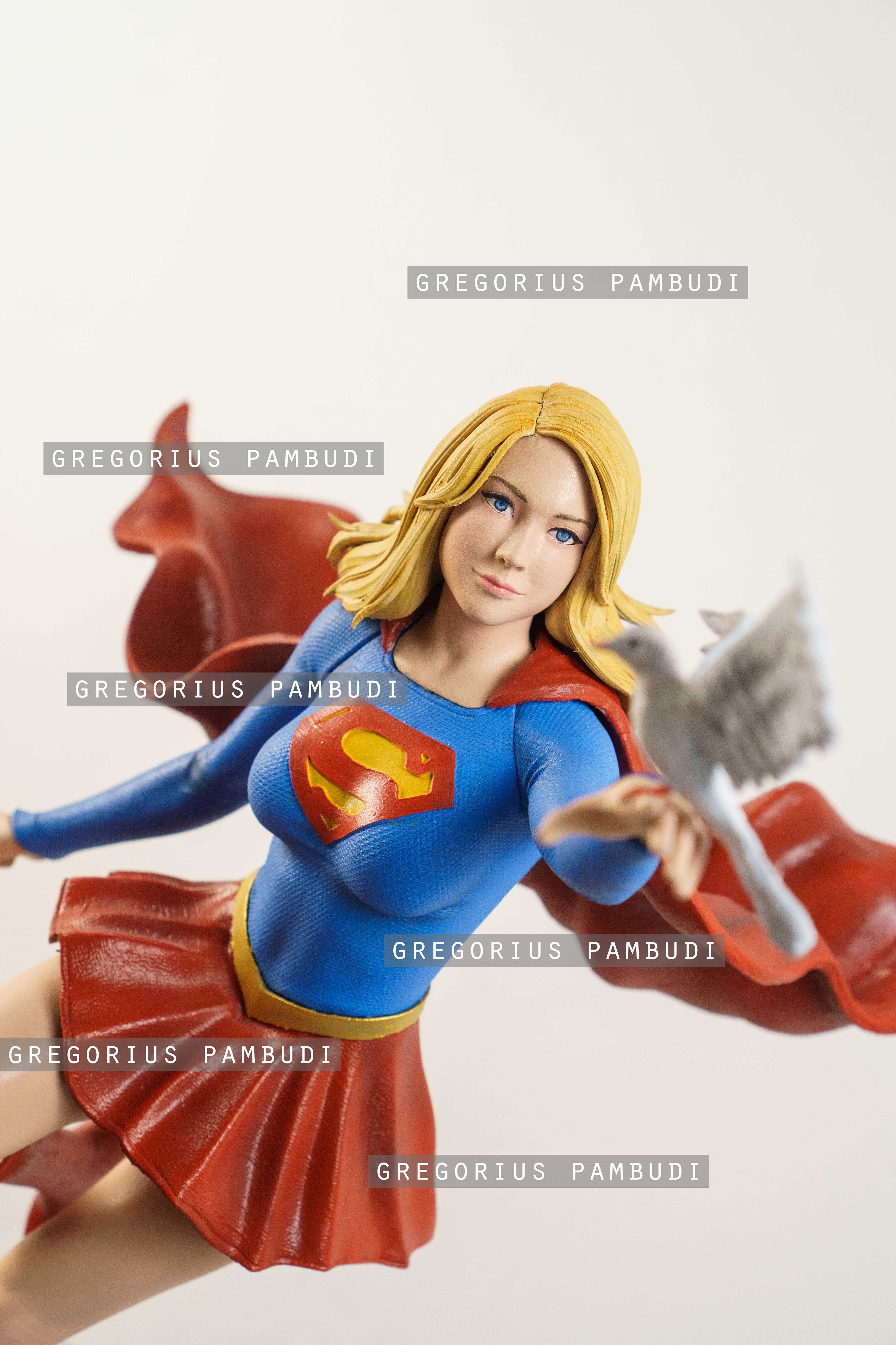 Supergirl Fan Art Statue 3d Printable 3D print model_16