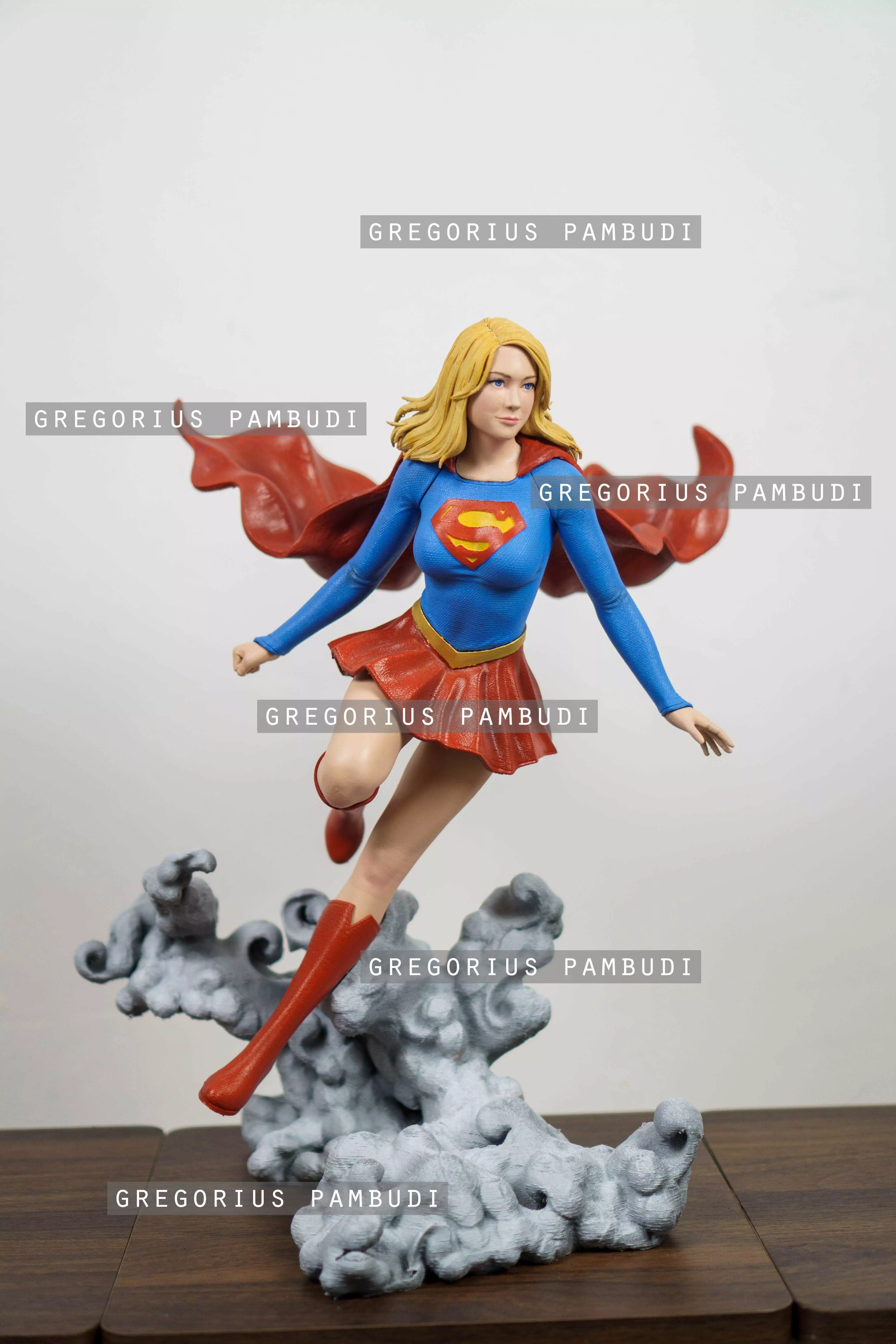 Supergirl Fan Art Statue 3d Printable 3D print model_0