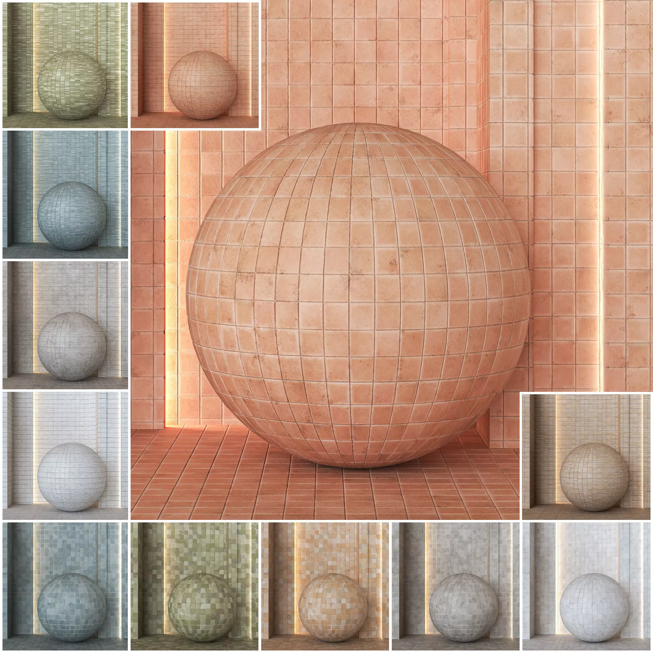4K Equipe Raku Ceramics Tile Textures  - 12 Colors - Premium PBR Texture_0