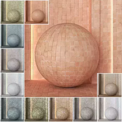 4K Equipe Raku Ceramics Tile Textures  - 12 Colors - Premium PBR