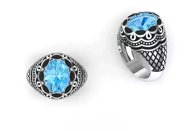 Men s ring 3D print model