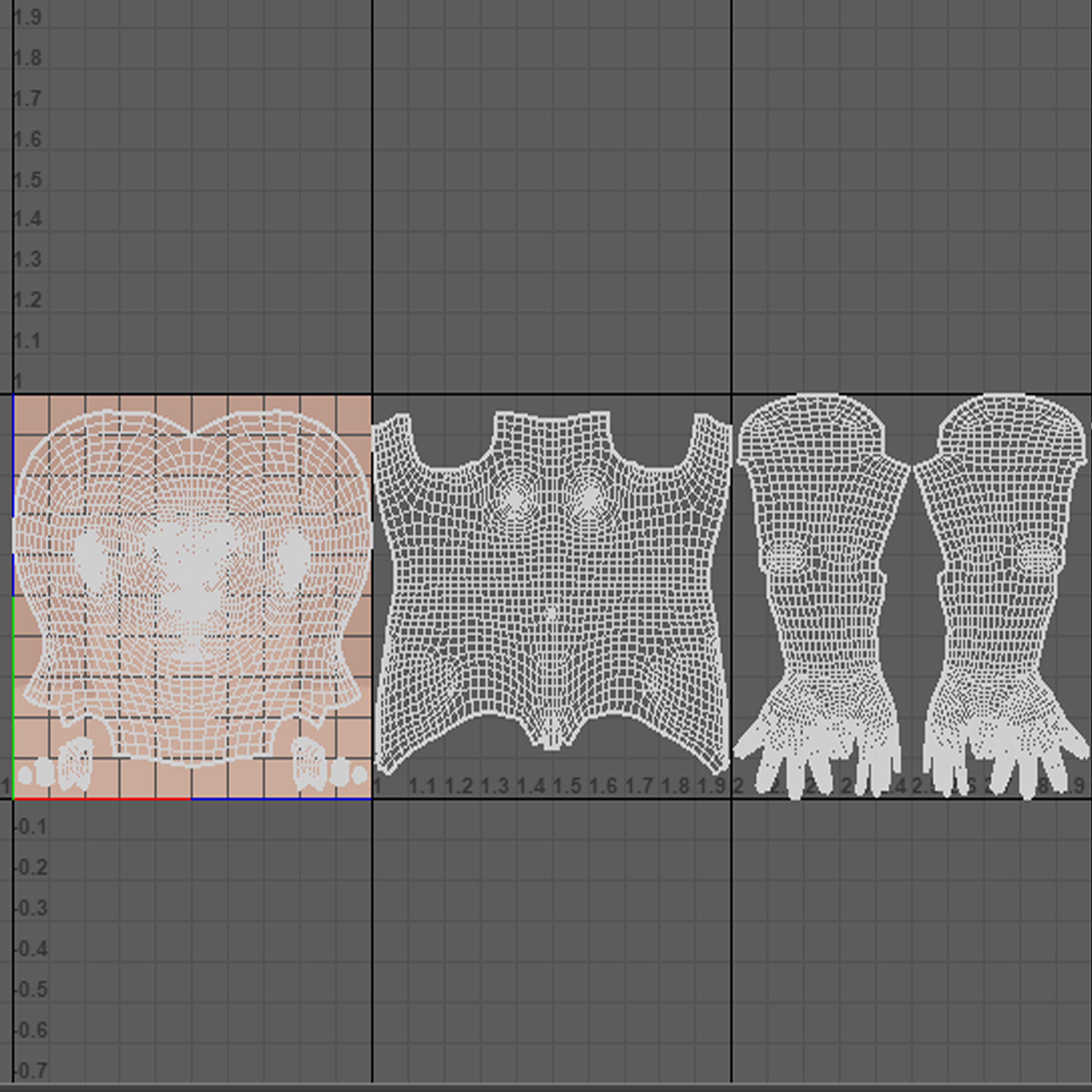 cute baby Low-poly 3D model_6