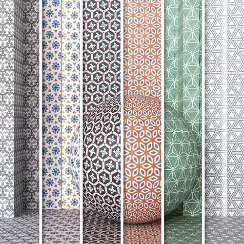 4K Equipe Coimbra Ceramics Tile Textures- 23 Colors - PBR  Texture