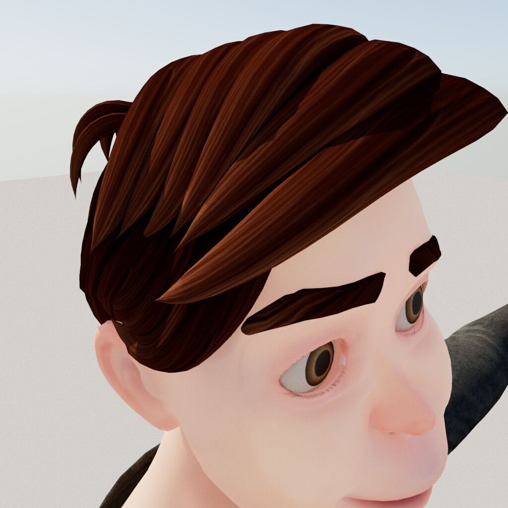 prinse man full rigged Low-poly 3D model_9