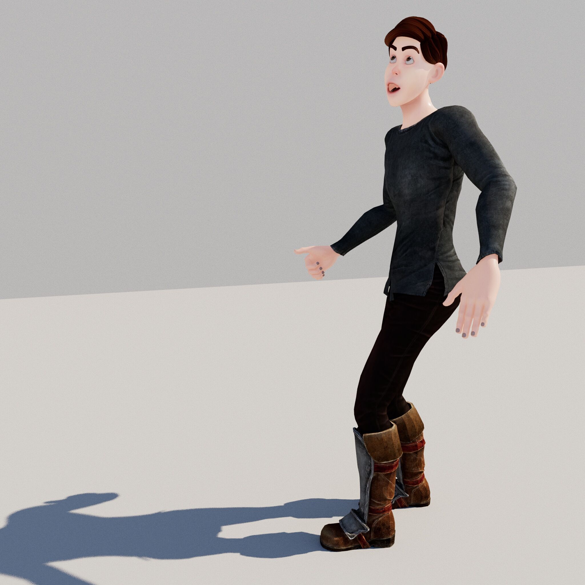 prinse man full rigged Low-poly 3D model_6