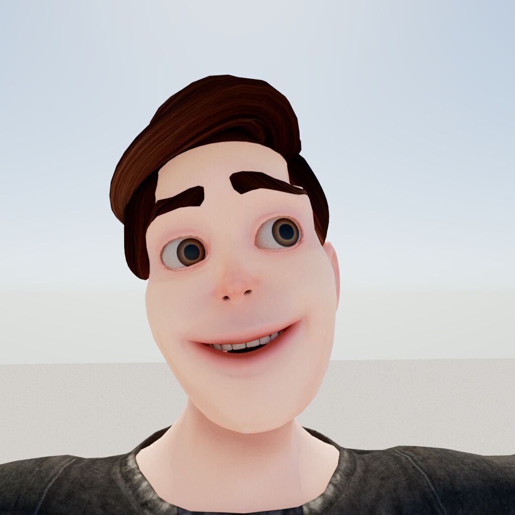 prinse man full rigged Low-poly 3D model_10