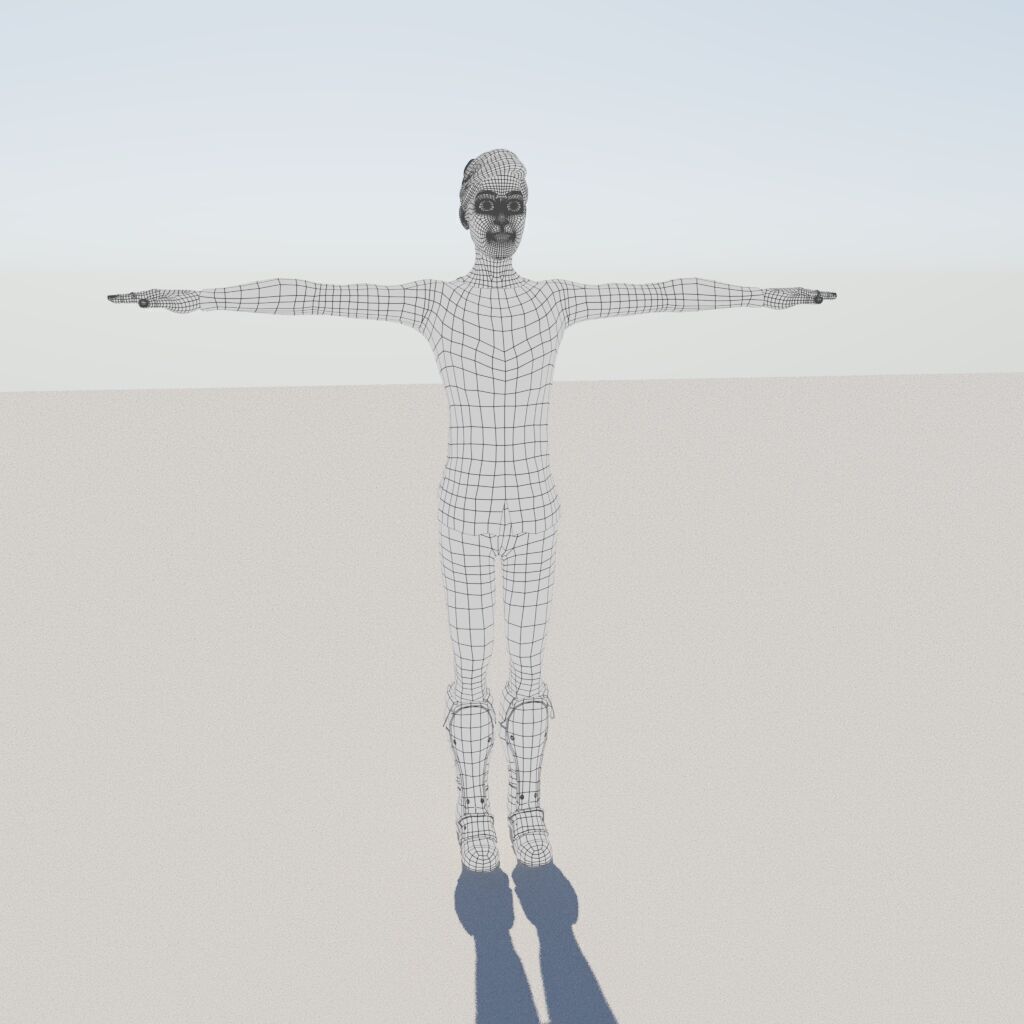 prinse man full rigged Low-poly 3D model_11