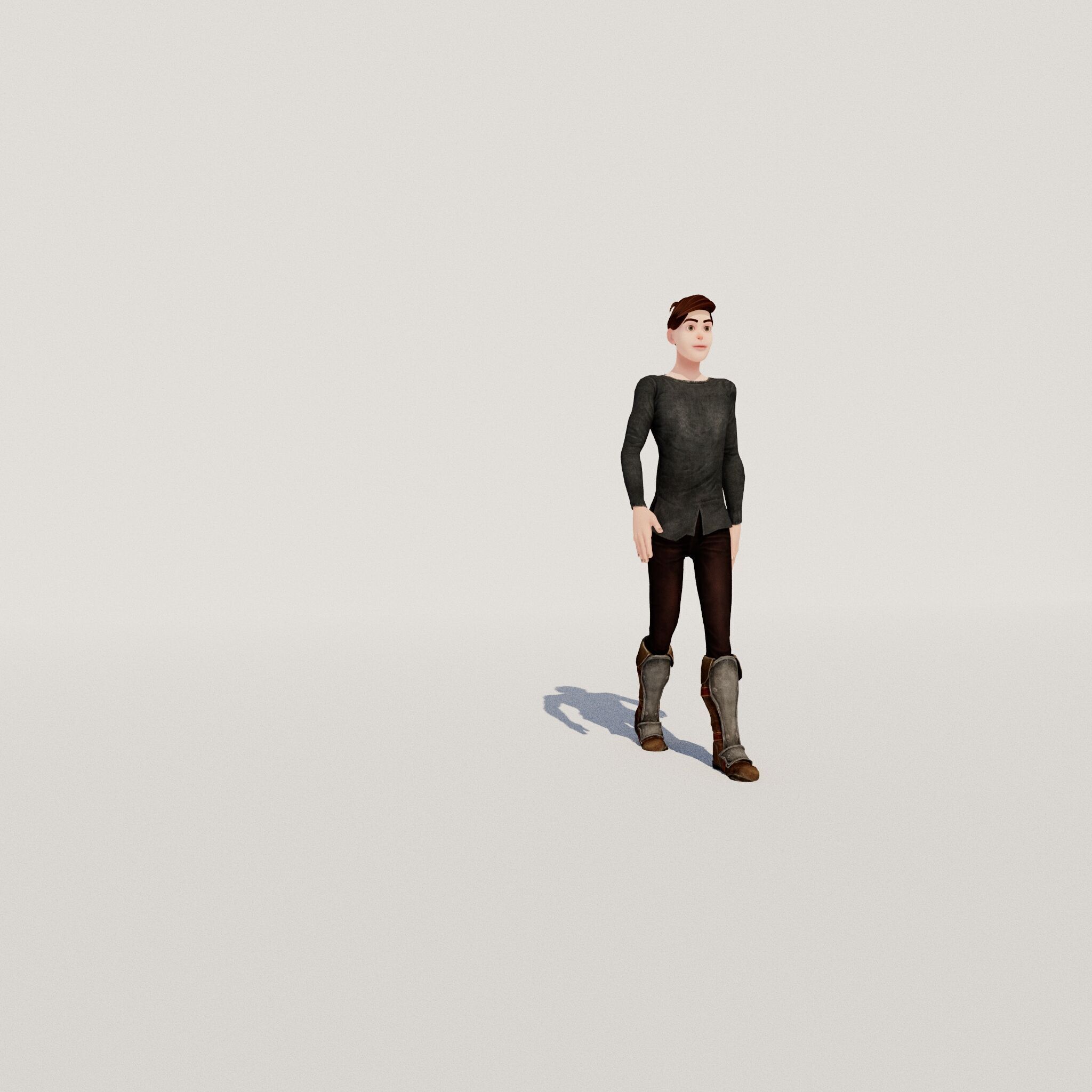 prinse man full rigged Low-poly 3D model_5