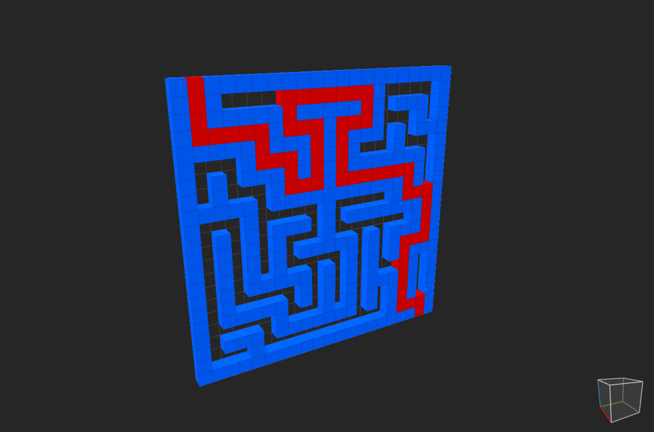 Simple Voxel Maze 3D model_7