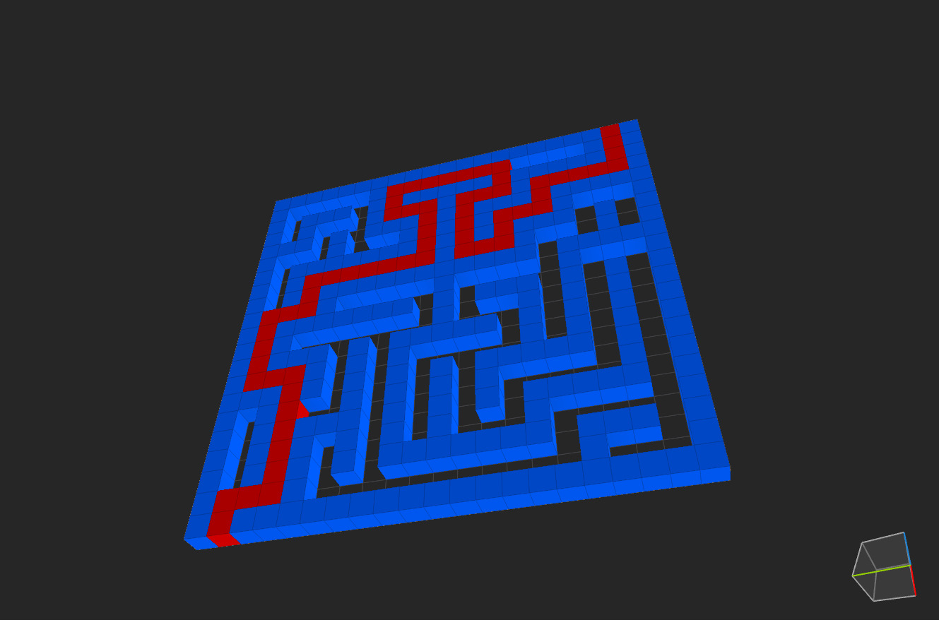 Simple Voxel Maze 3D model_10