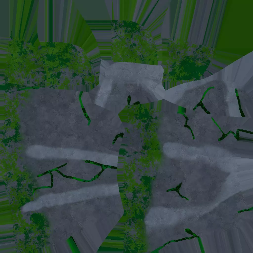 Stone Stilized Low-poly 3D model_0