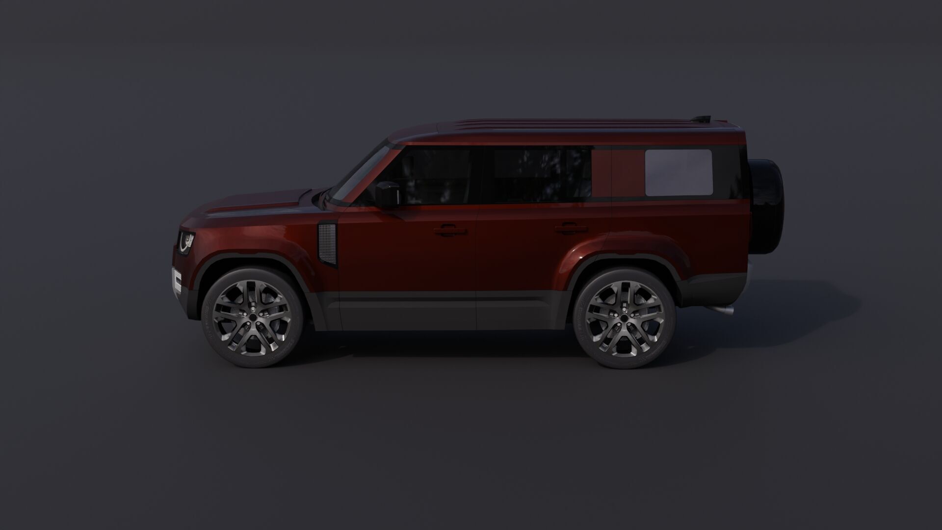 Generic Luxury SUV 10 Low-poly 3D model_33