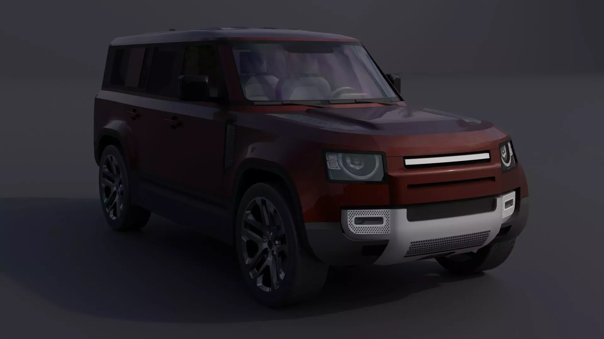 Generic Luxury SUV 10 Low-poly 3D model_0