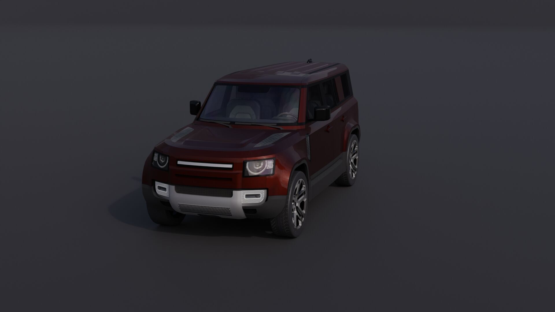 Generic Luxury SUV 10 Low-poly 3D model_27