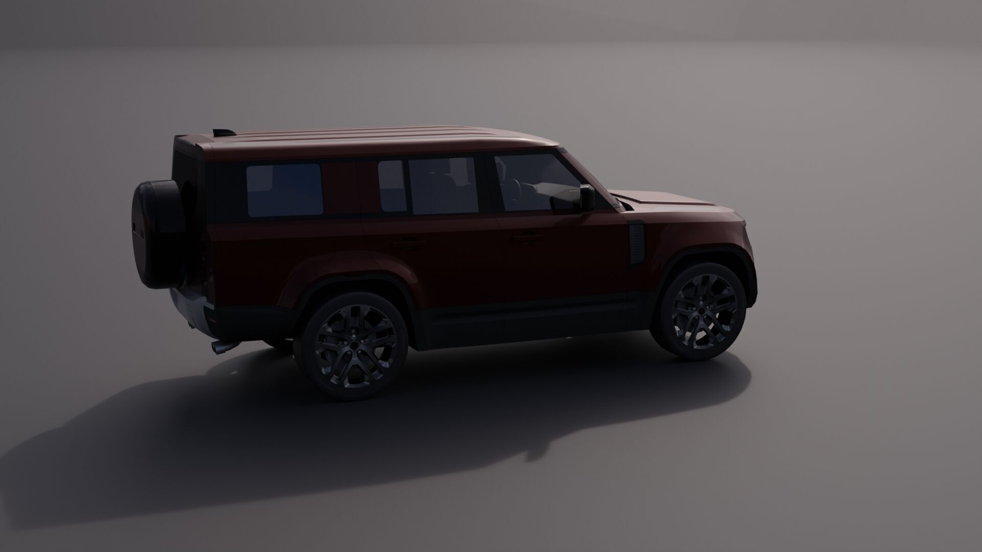 Generic Luxury SUV 10 Low-poly 3D model_16